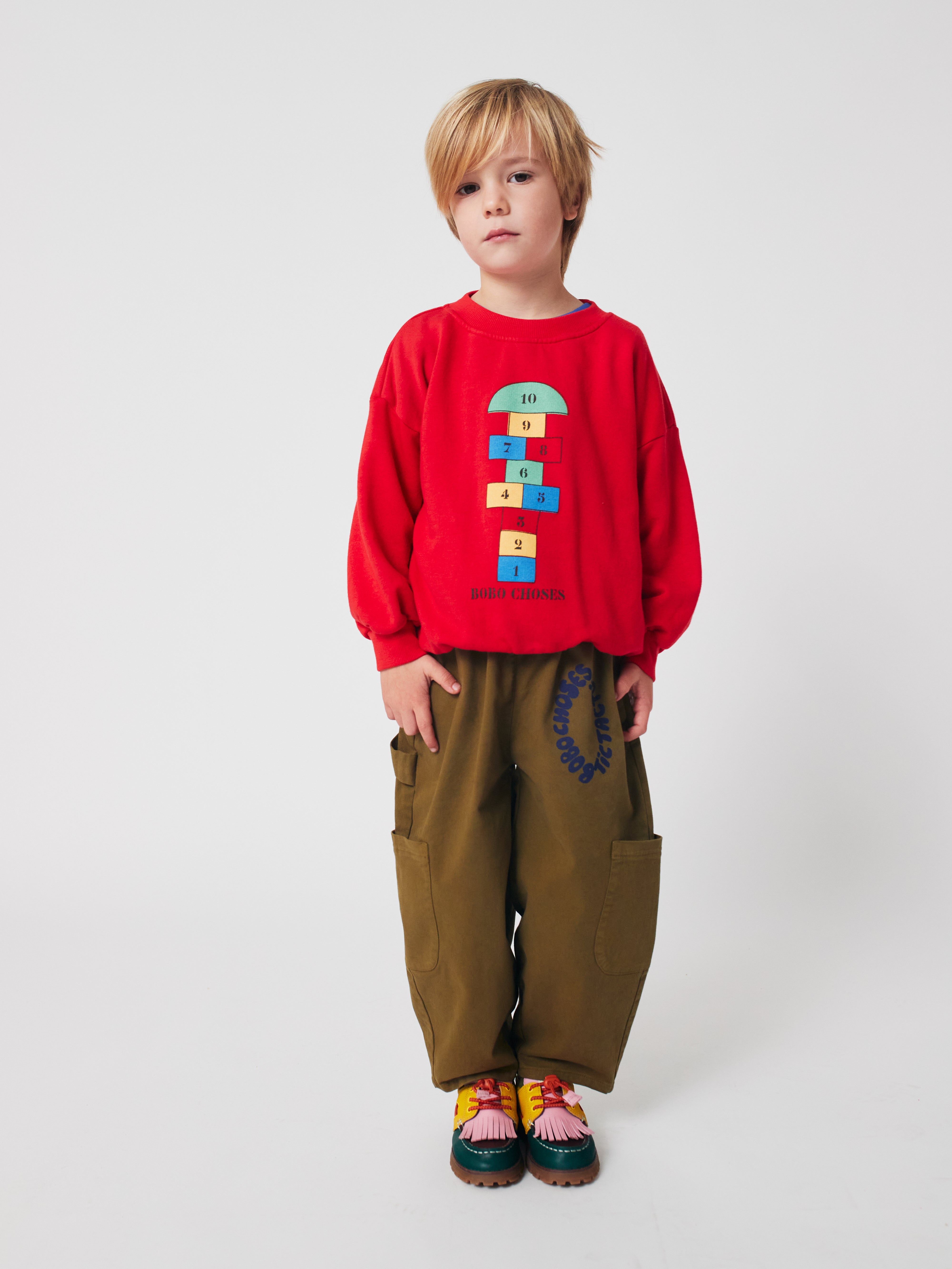 Hopscotch Sweatshirt - Red