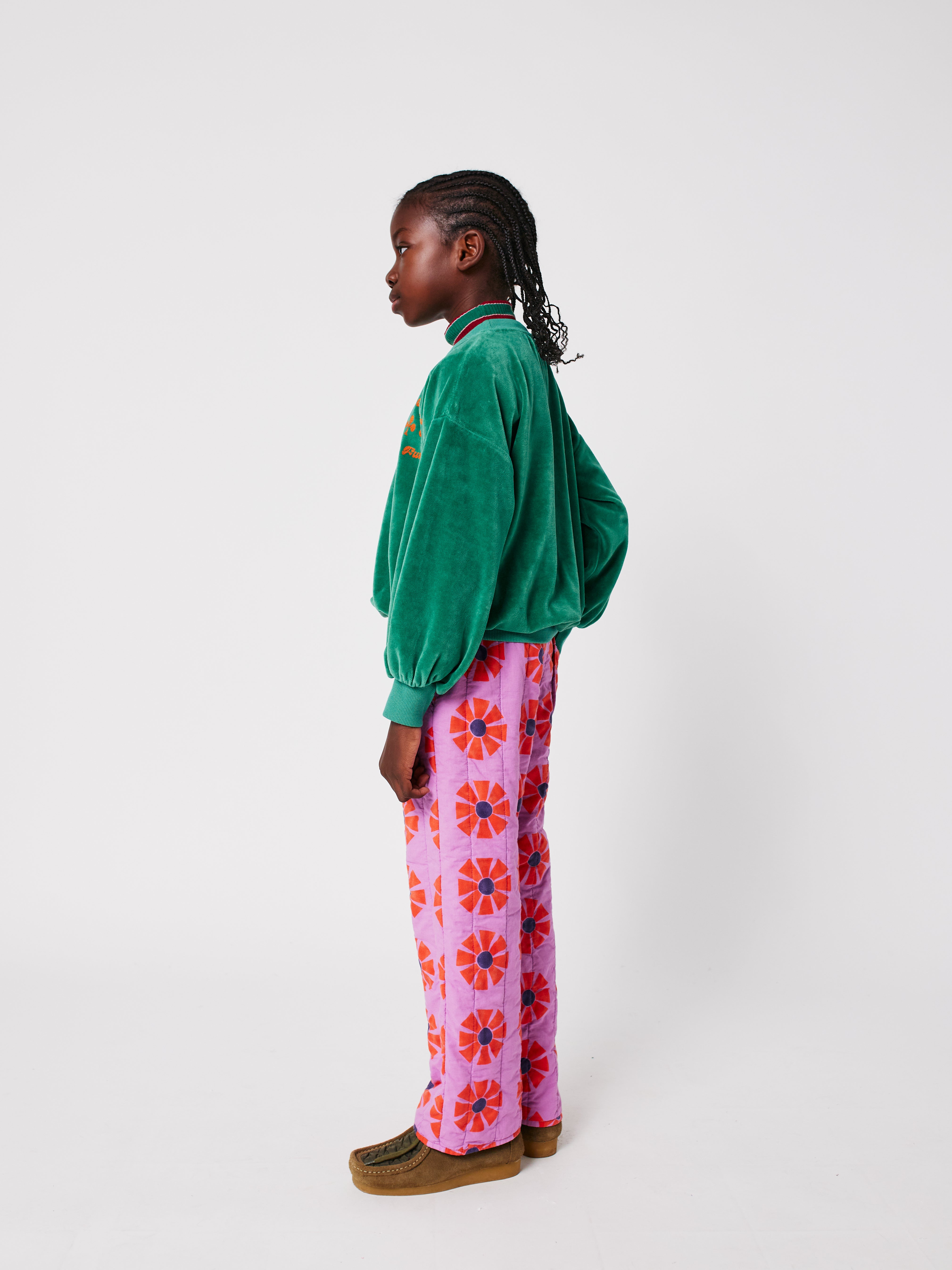 Have Fun Velvet Sweatshirt - Green