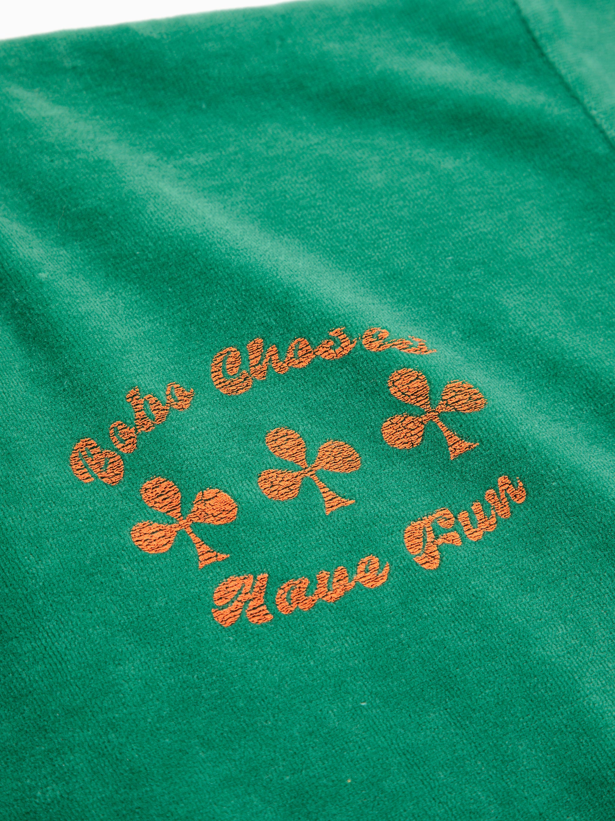 Have Fun Velvet Sweatshirt - Green