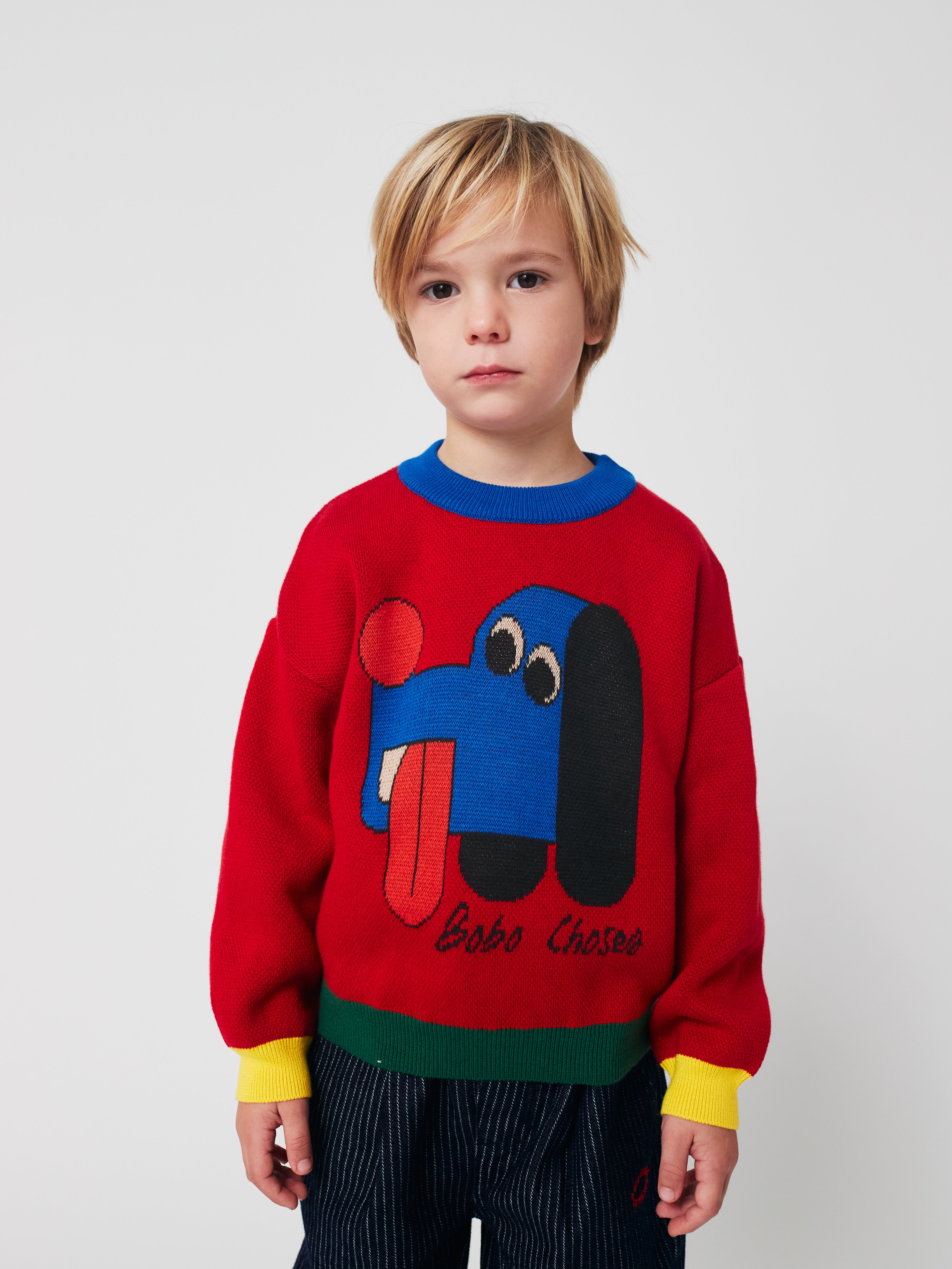 Doggy Mate Jacquard Jumper - Red