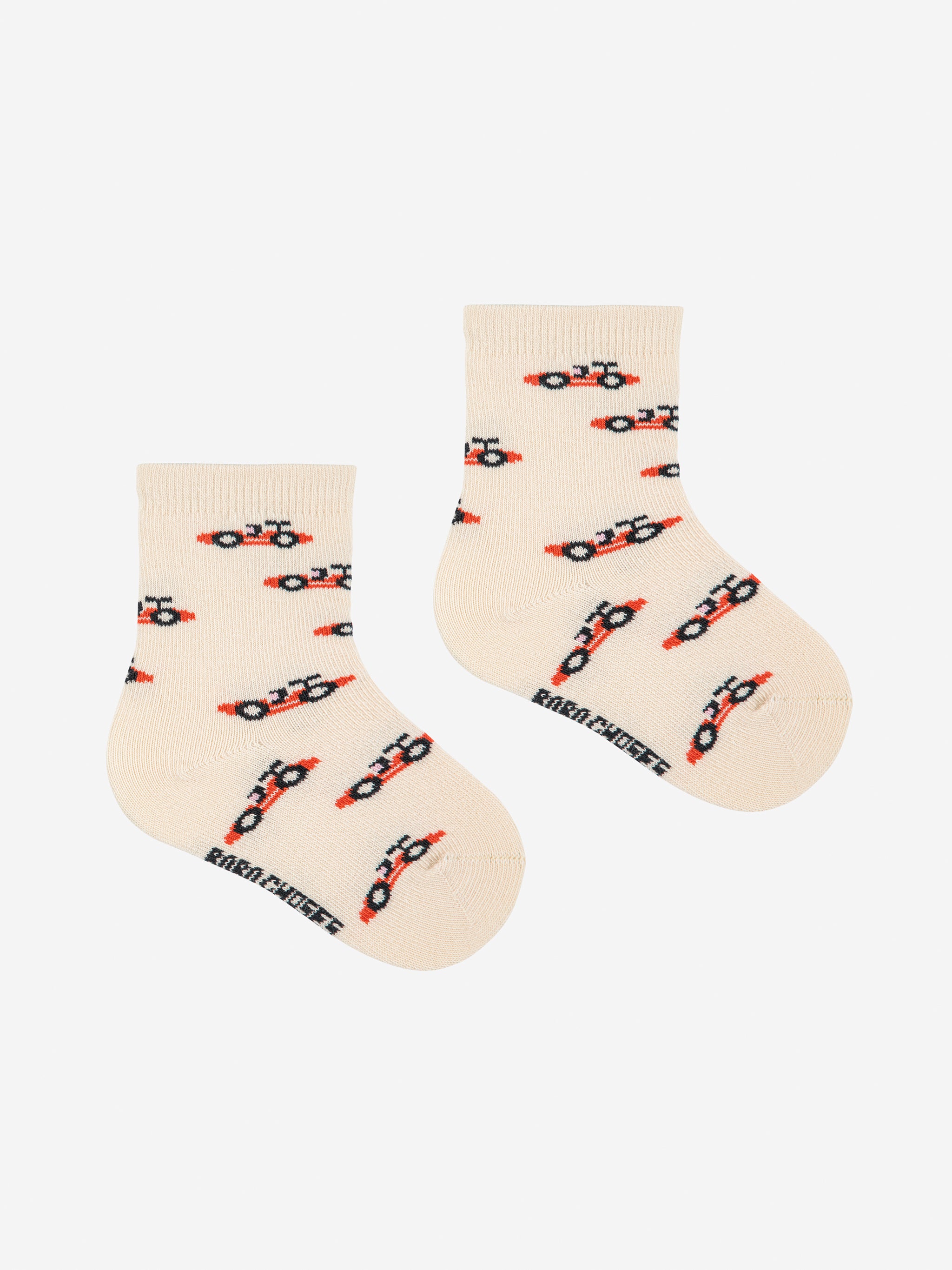 Race Car All Over Short Socks Pack - Multicolor