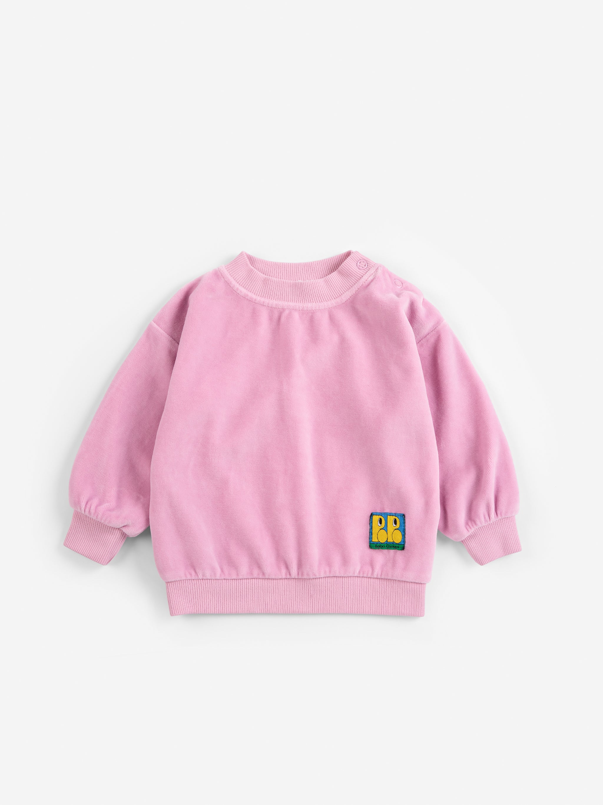 Booo Bo Choses Tag Velvet Sweatshirt
