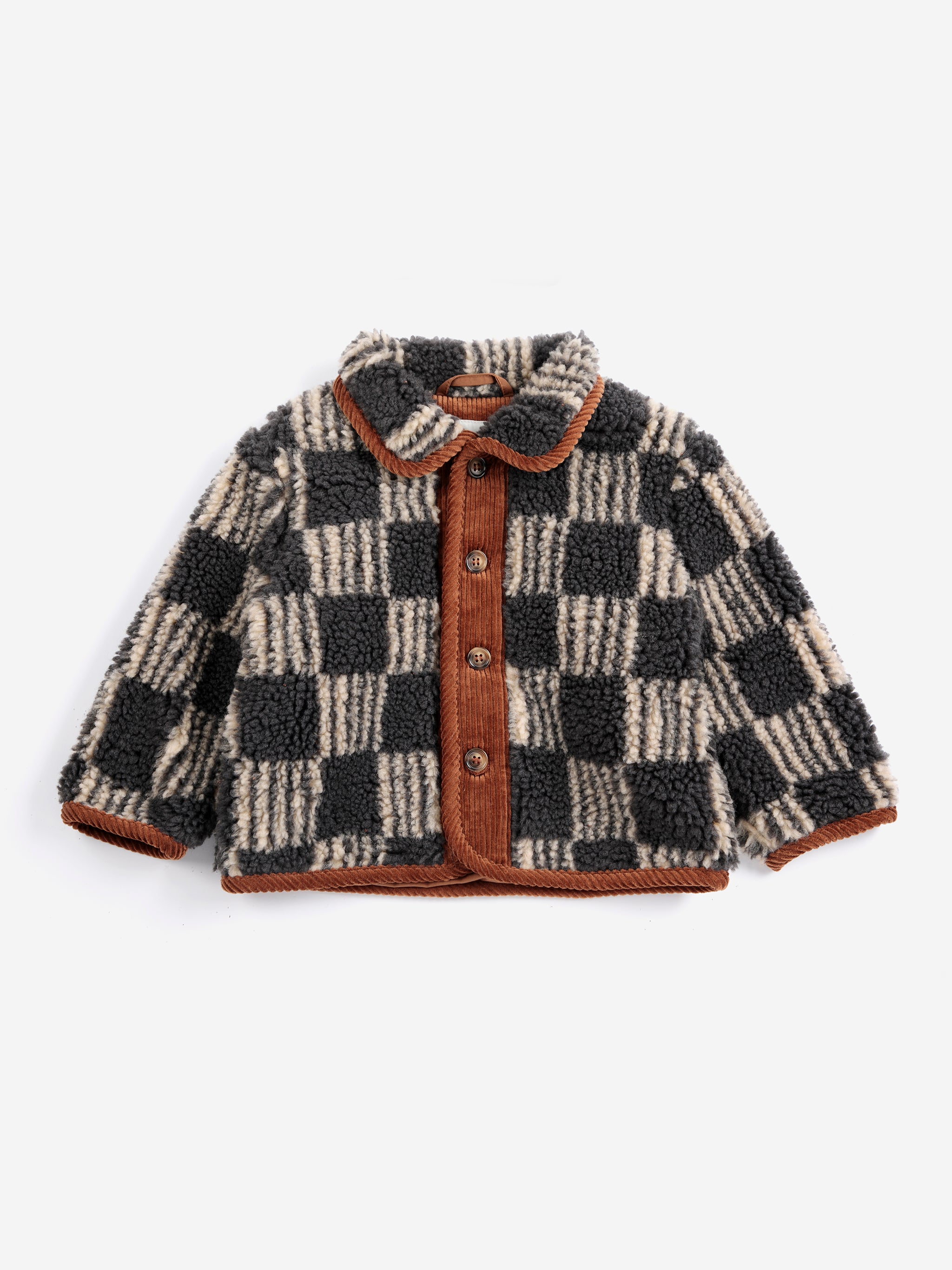 Almost Moiré All Over Sheepskin Baby Jacket
