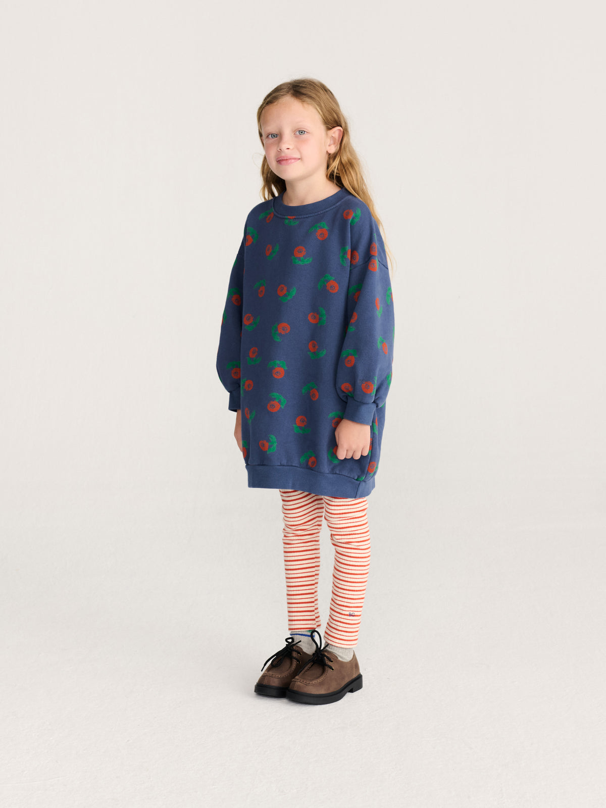 Stamp Bloom All Over Sweatshirt Dress