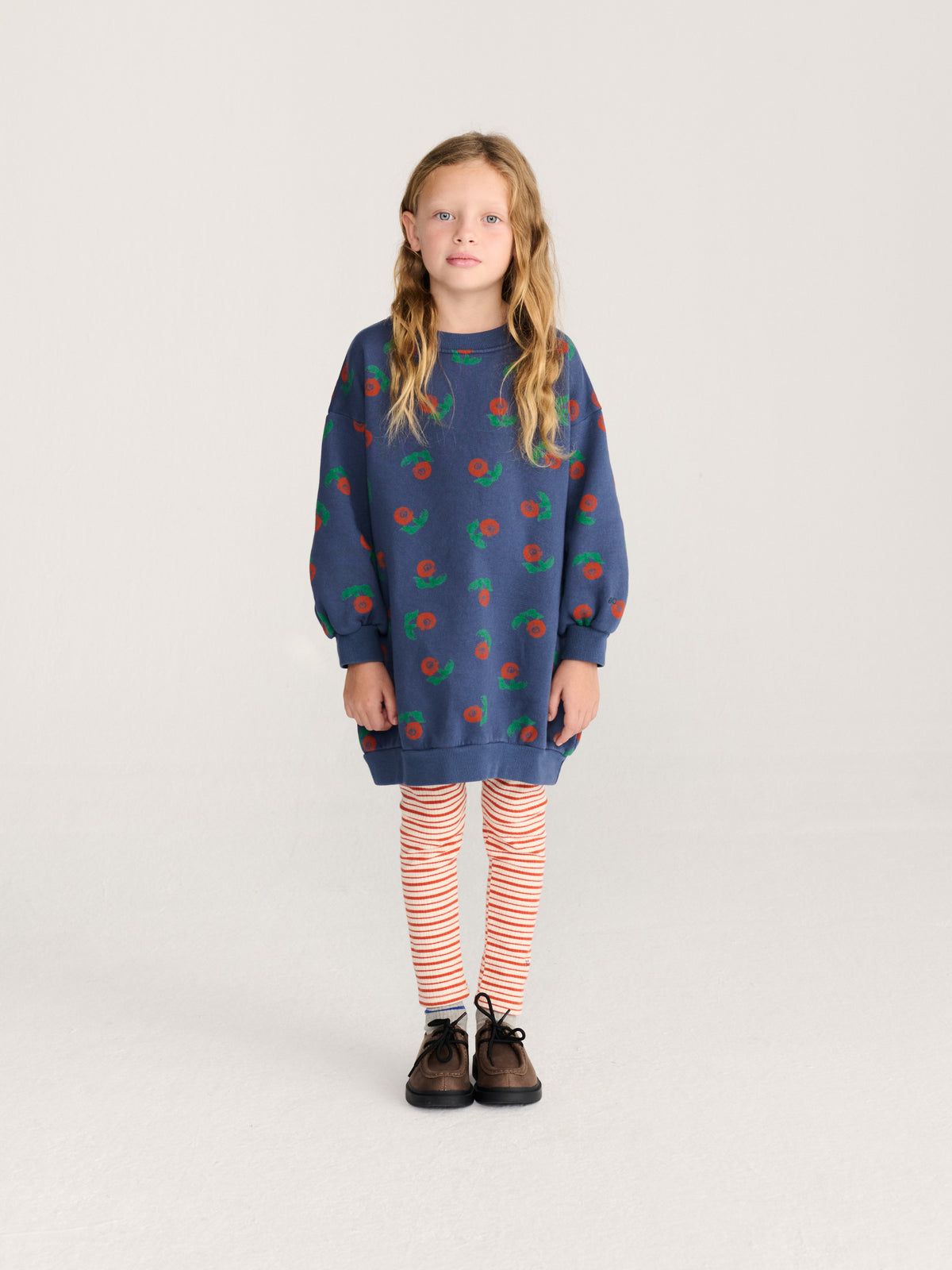 Stamp Bloom All Over Sweatshirt Dress