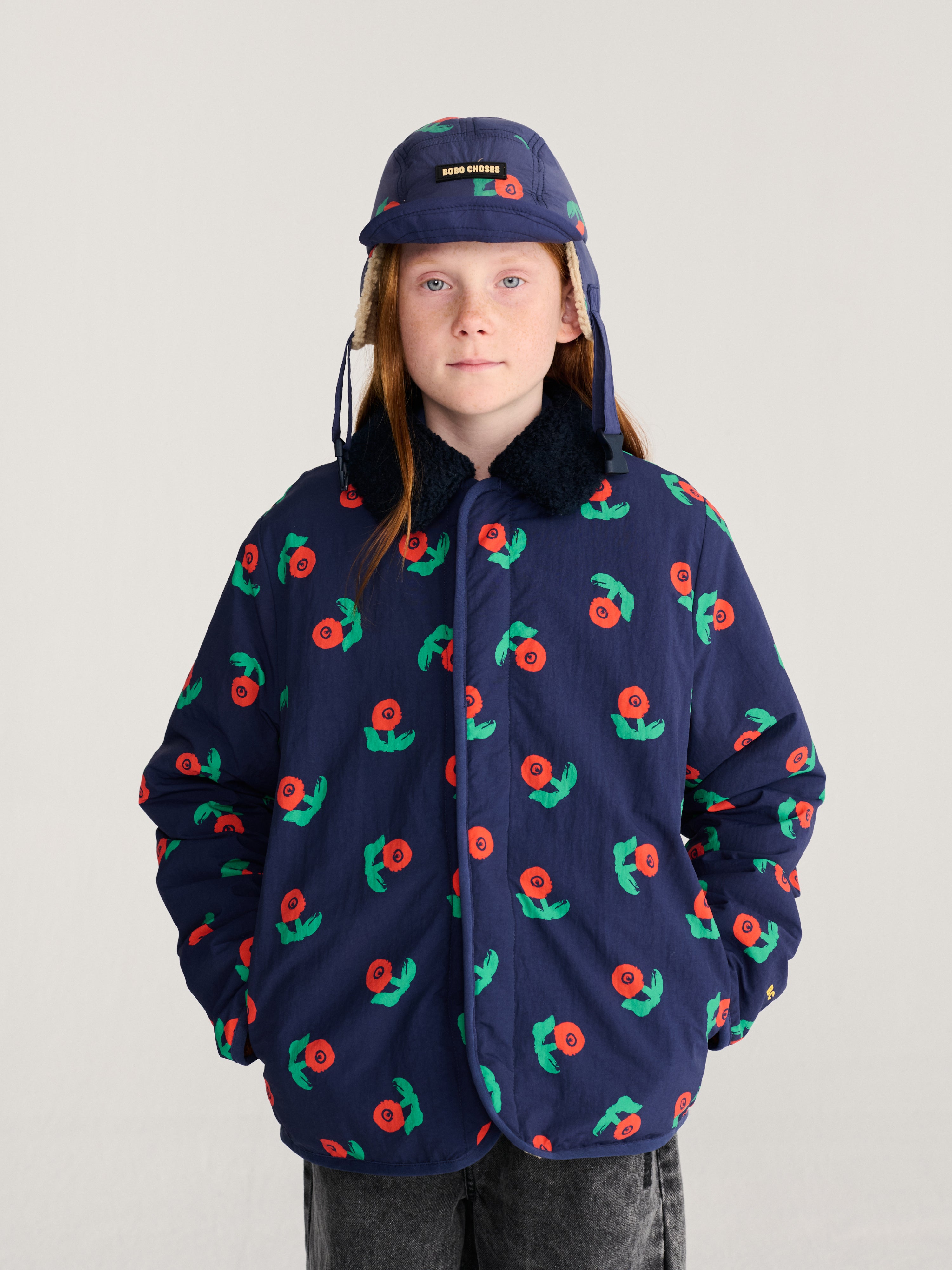 Stamp Bloom All Over Reversible Jacket