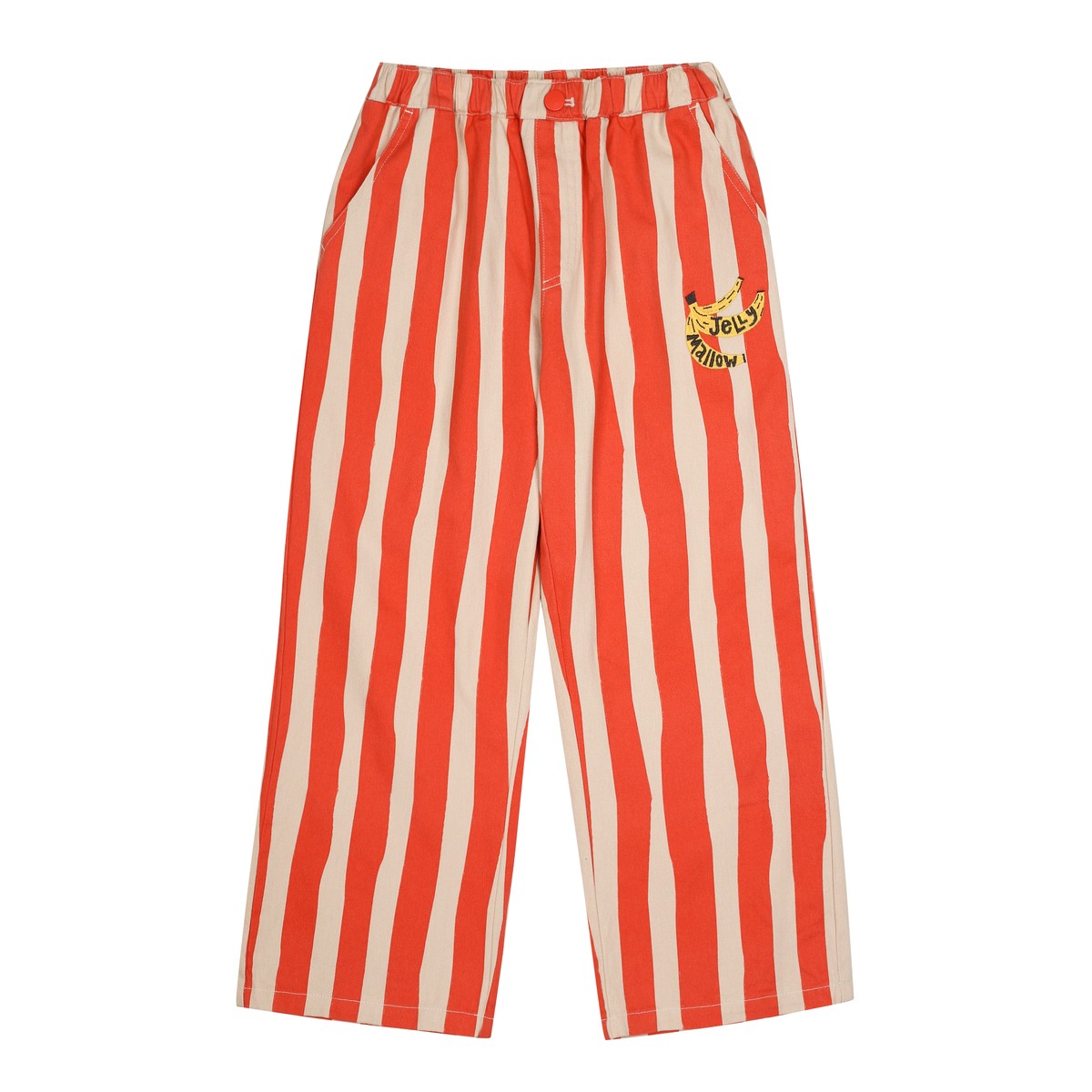 Banana Stripe Pants - Red