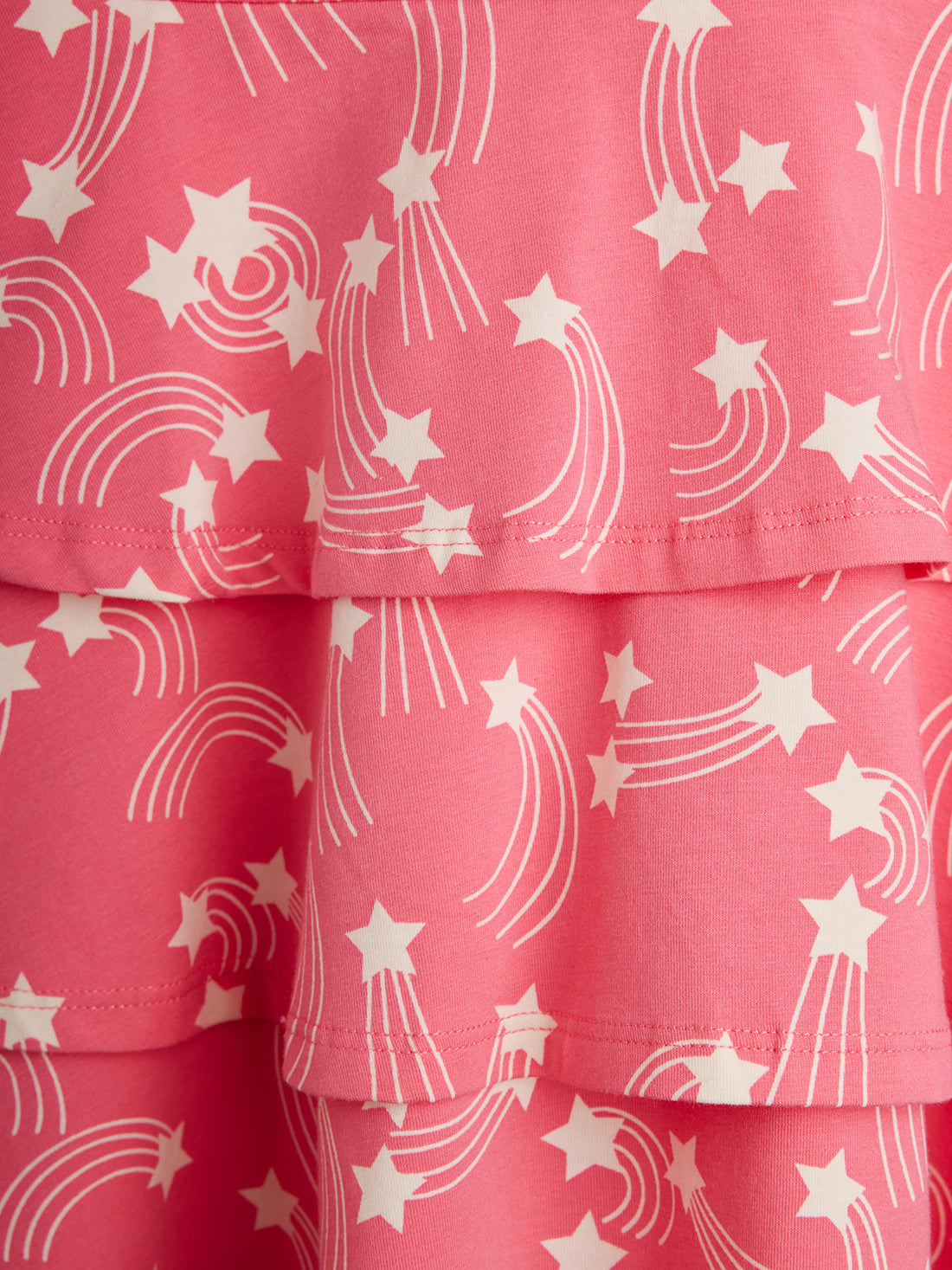 Starfall AOP Short Sleeve Dress - Pink