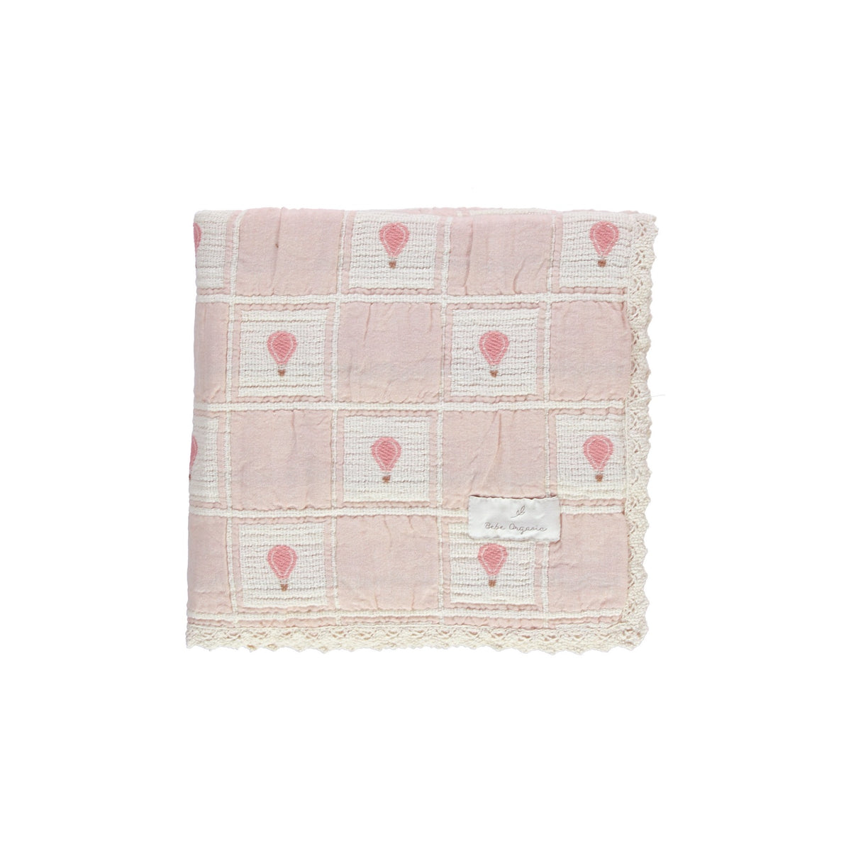 Balloon Blanket - Pink Balloon Patchwork