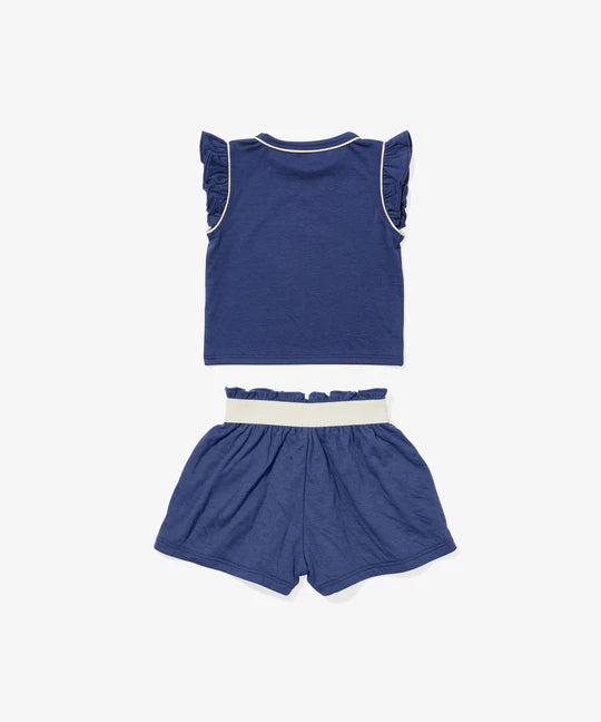 Bea Baby Short Set - Navy