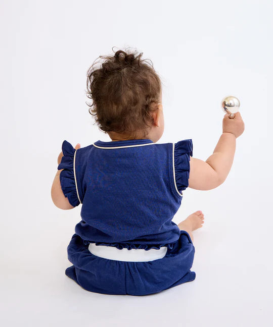 Bea Baby Short Set - Navy