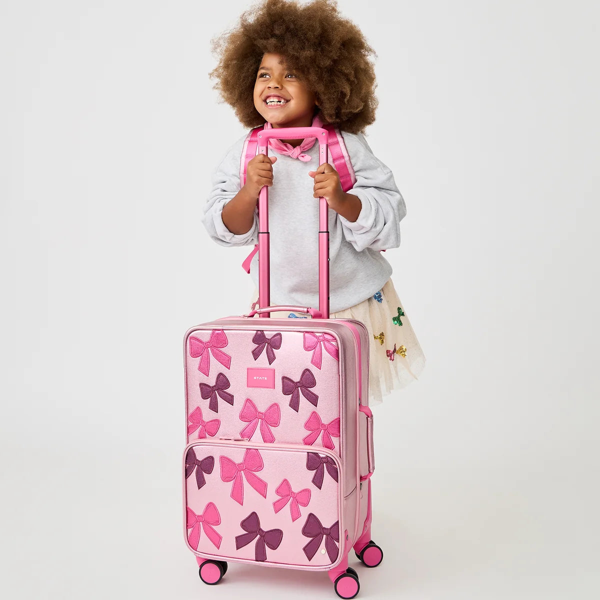 Logan Carry-On Suitcase Patchwork Bows