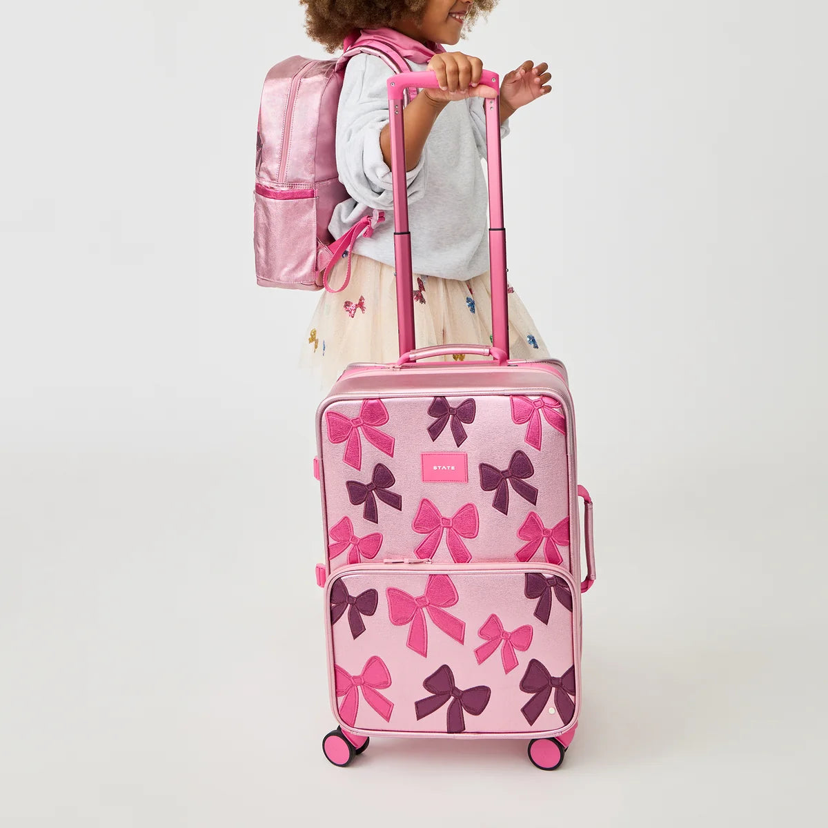Logan Carry-On Suitcase Patchwork Bows