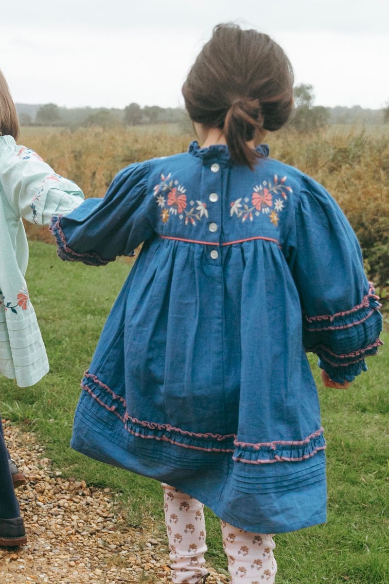 Amelia Dress in Bijou Blue