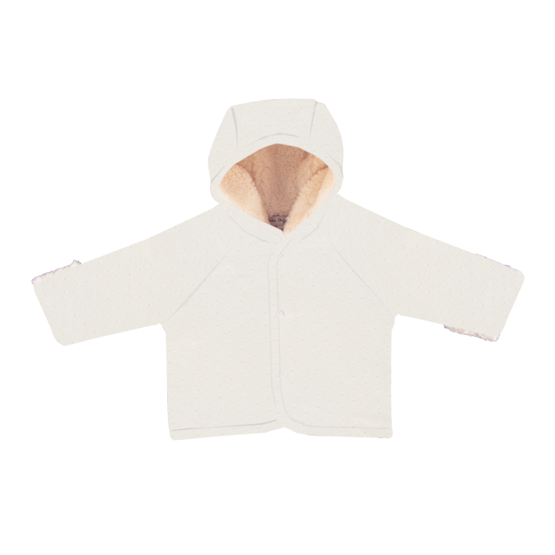 Bebe Jacket - Natural Pointelle