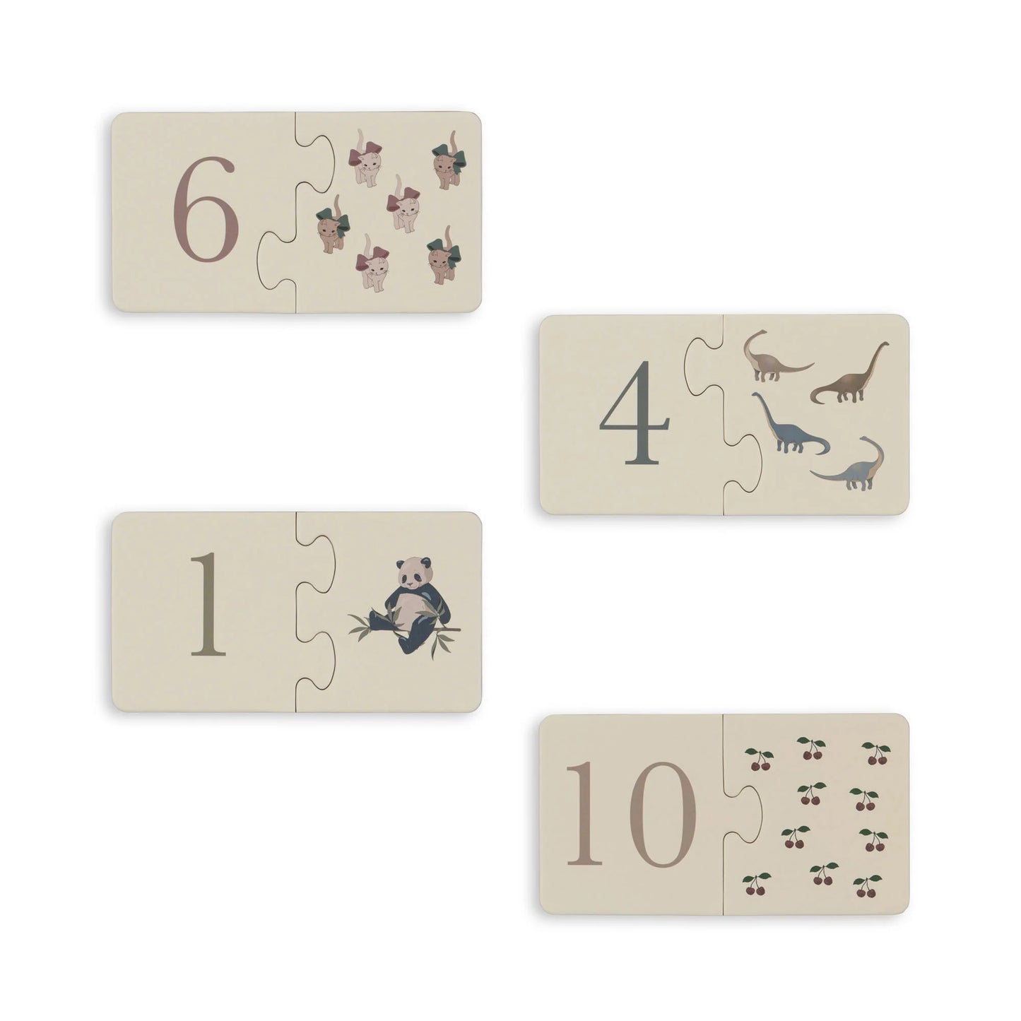 Cardboard Puzzle Numbers
