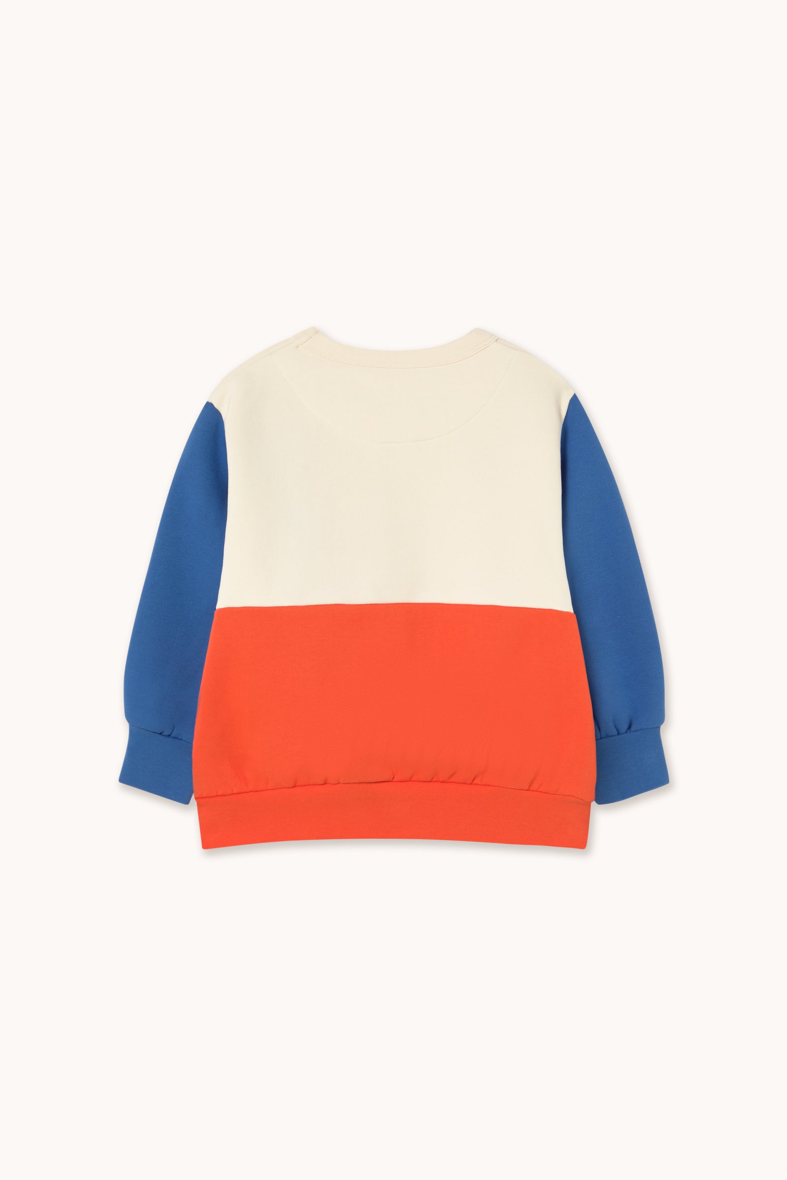 Color Block Sweatshirt Light Cream