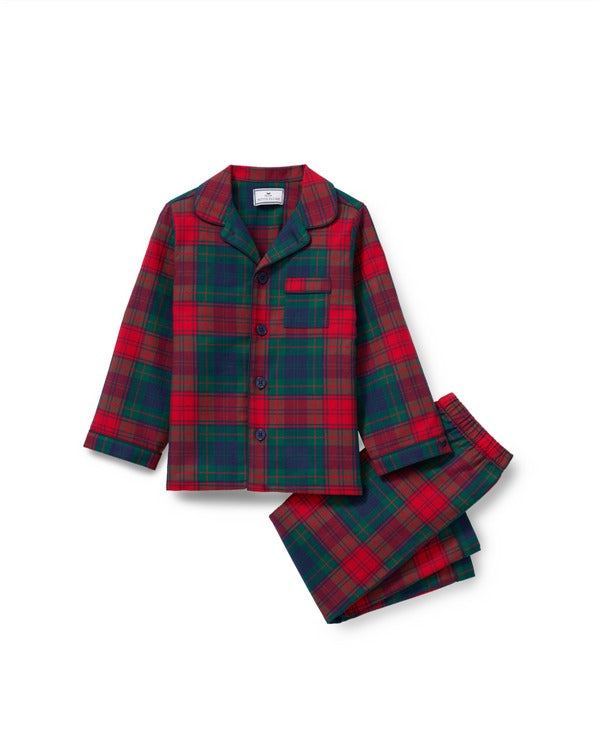 Children’s Twill Pajama Set - Tartan Red