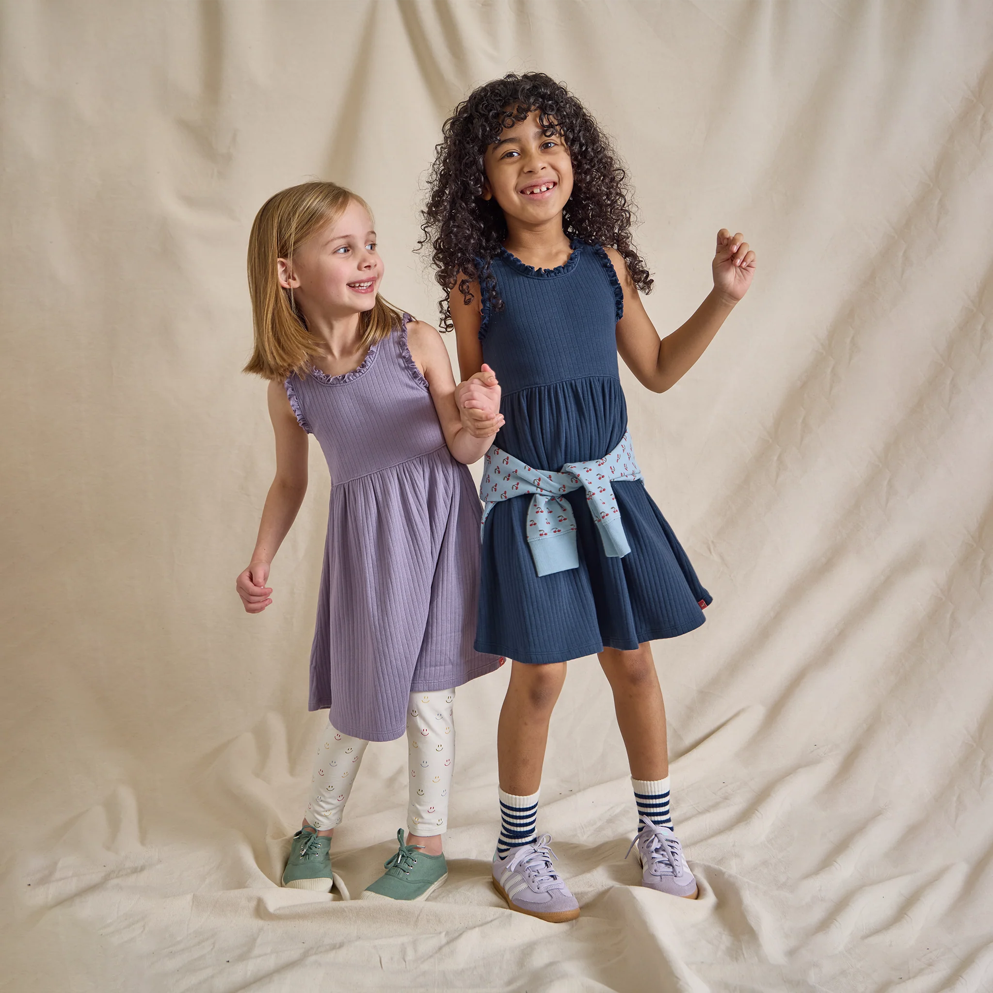 Joy Ruffle Rib Dress