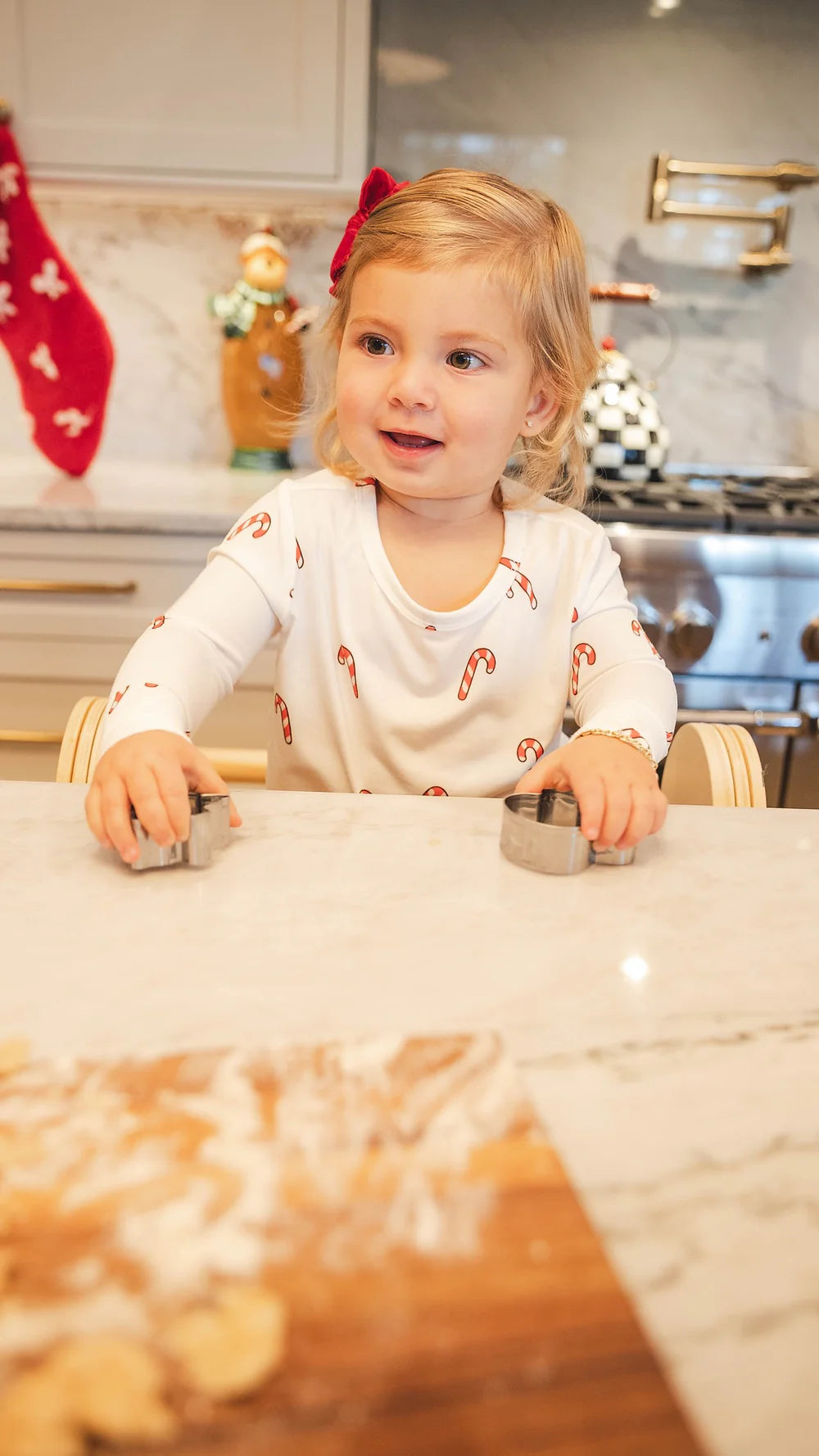 Candy cane dreams baby pajamas