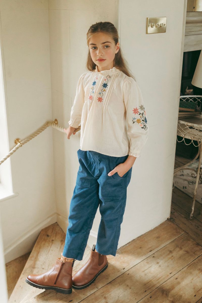 Remy Trousers in Bijou Blue Corduroy
