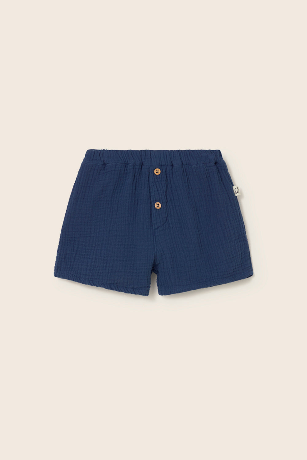 Dale Soft Gauze Cotton Baby Shorts - Navy