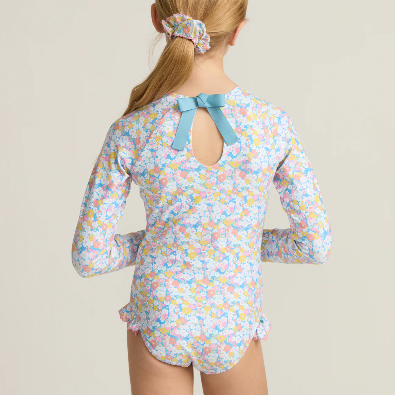 Girls Jasmine Blossom Rashguard One Piece
