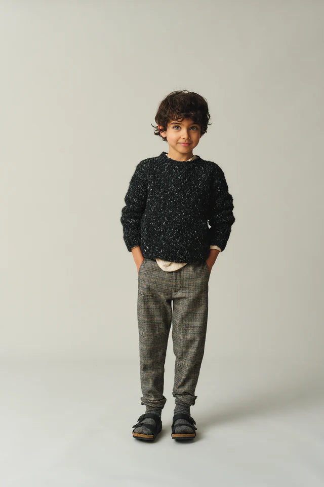 Melange tricot sweater - Dark grey