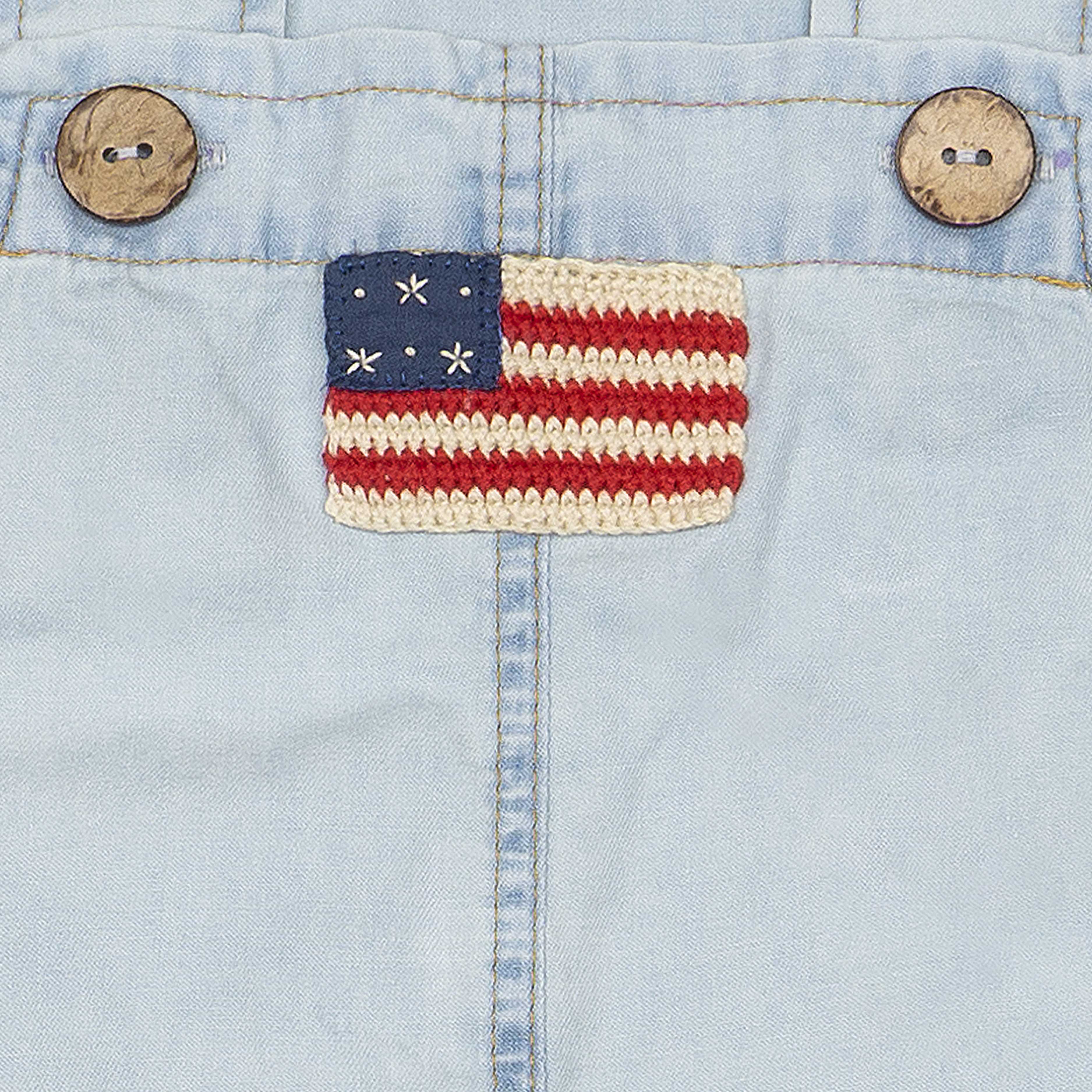 Overalls - Denim American Flag