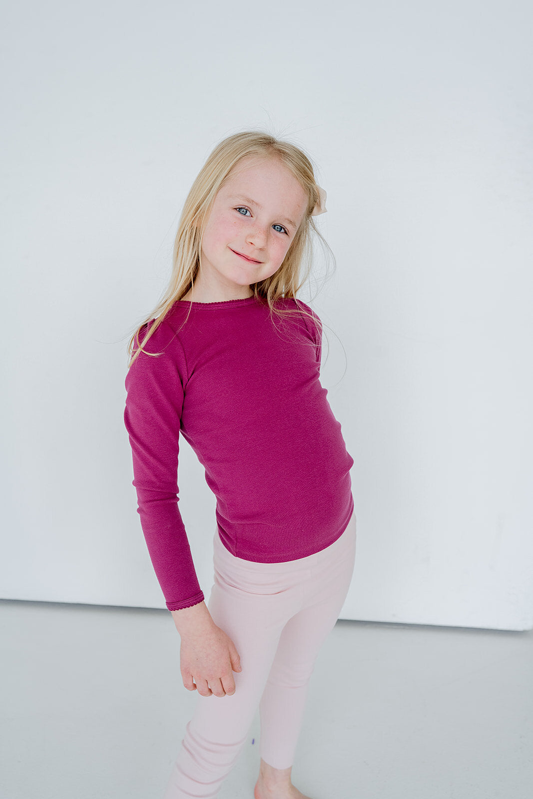 Long Sleeve Beaufort Tee | Raspberry