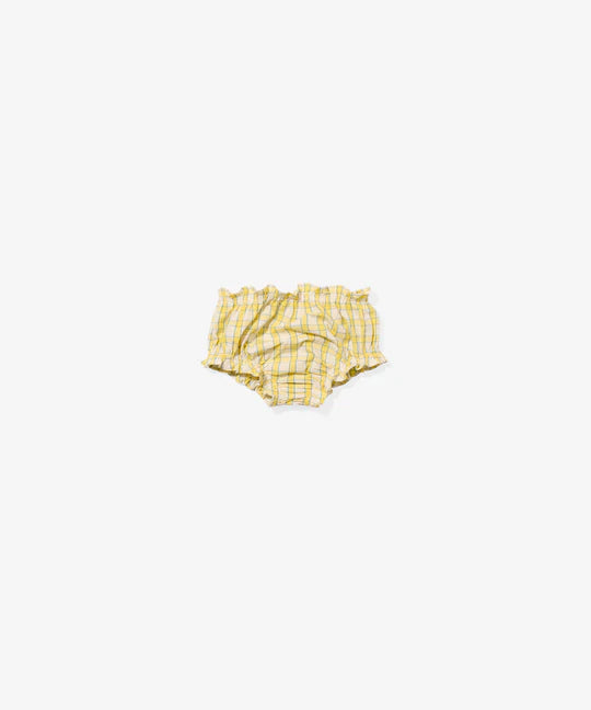 Daisy Baby Dress - Yellow Picnic Check