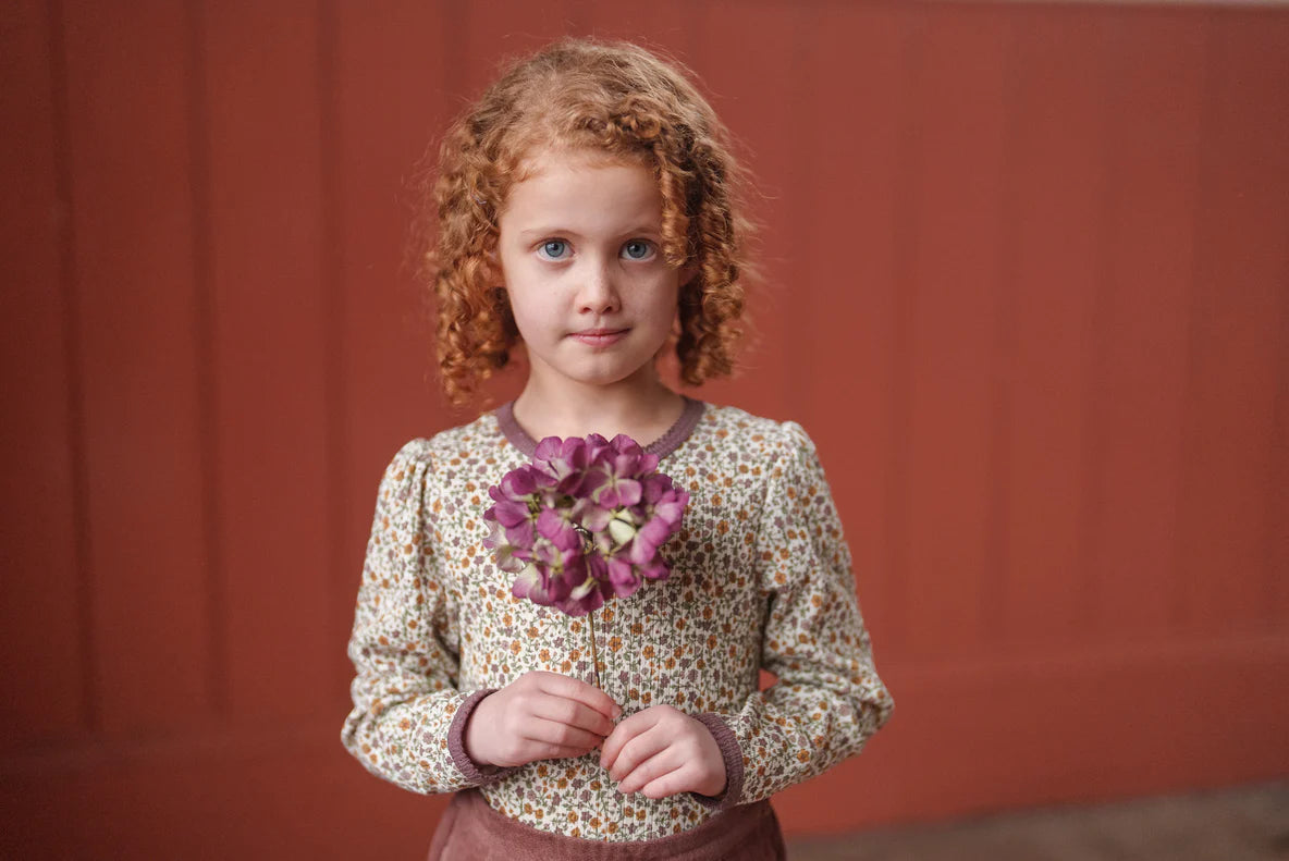 Organic Pointelle T-Shirt - Prairie Floral