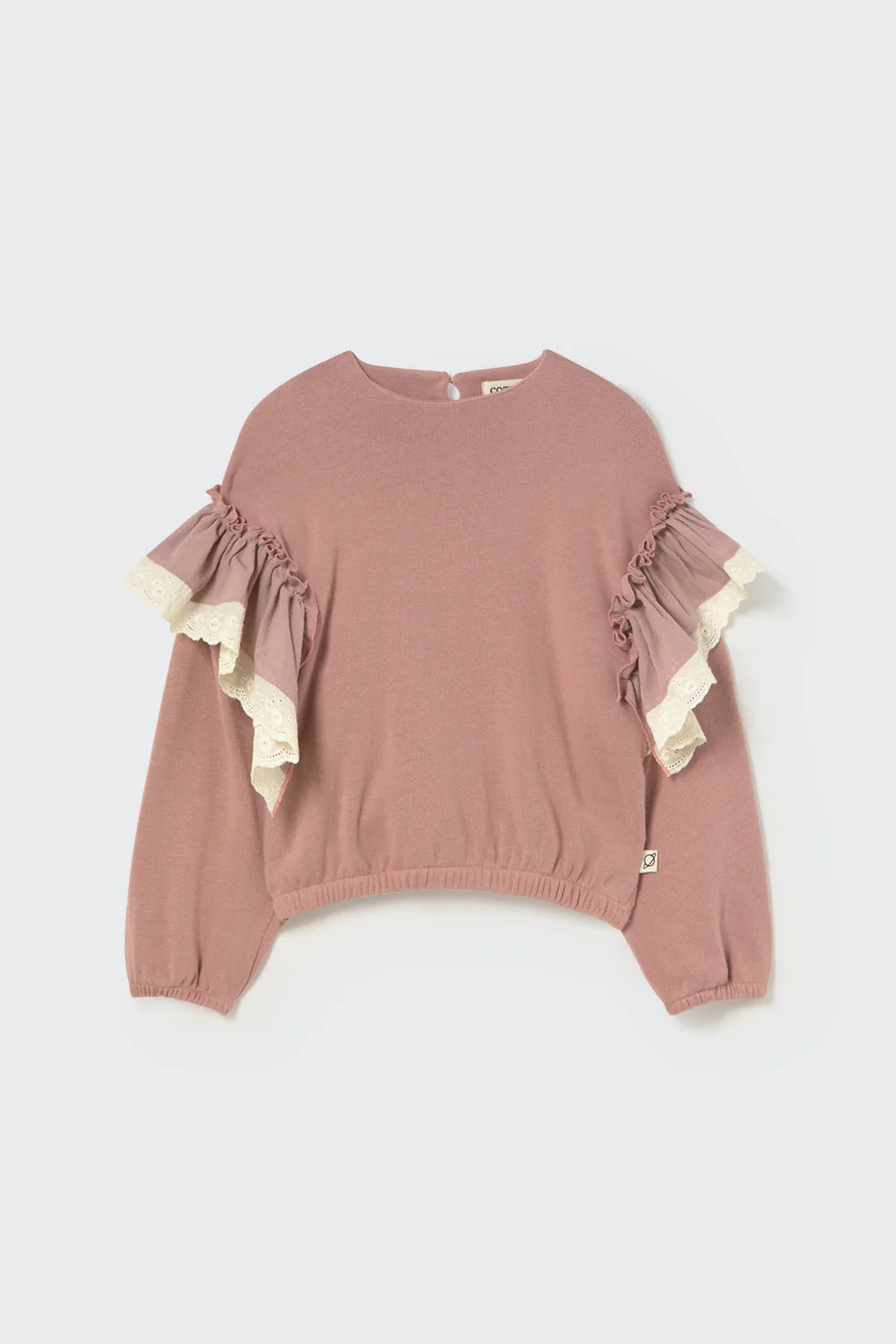 Soft Brushed Knit Sweater - Silver Pink