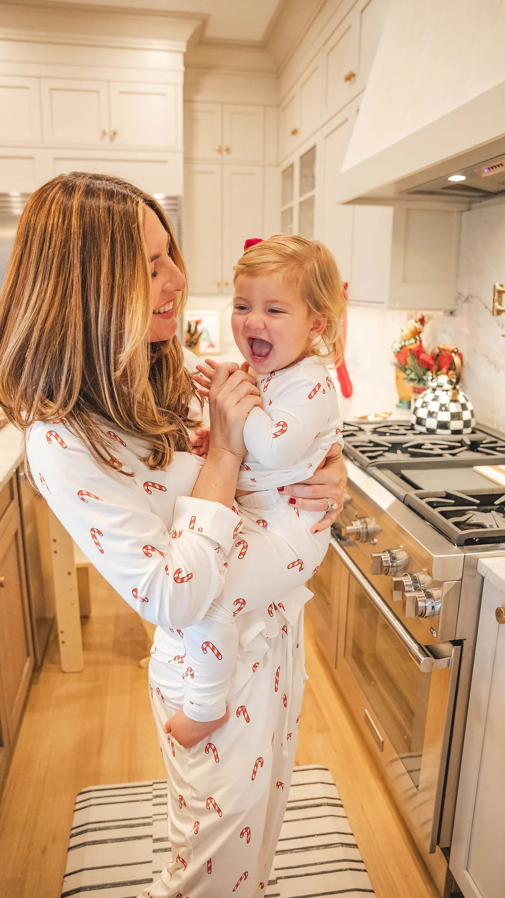 Candy cane dreams women's pajama set