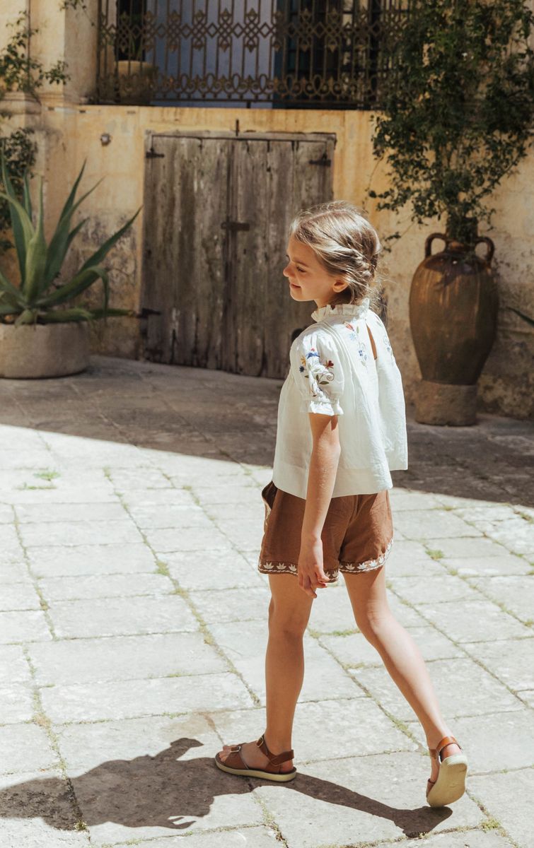Paperbag Shorts in Ginger Snap