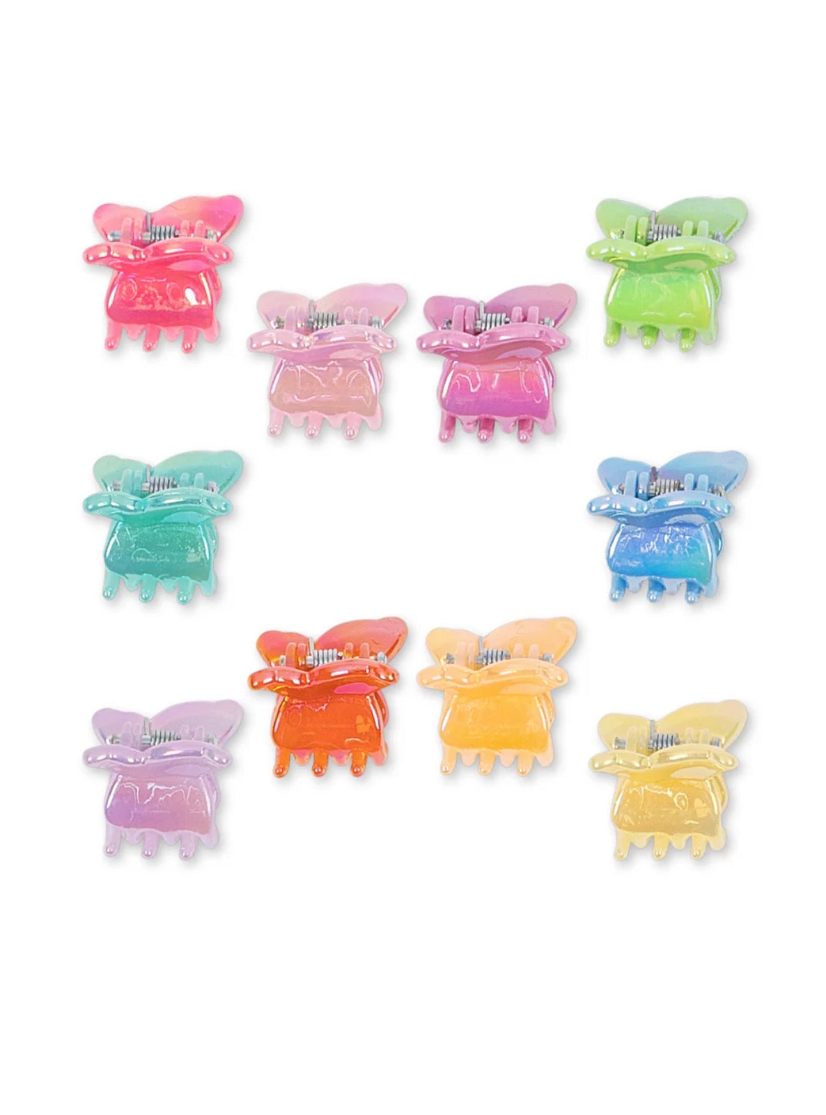 10 Pack Mini Butterfly Hair Claws