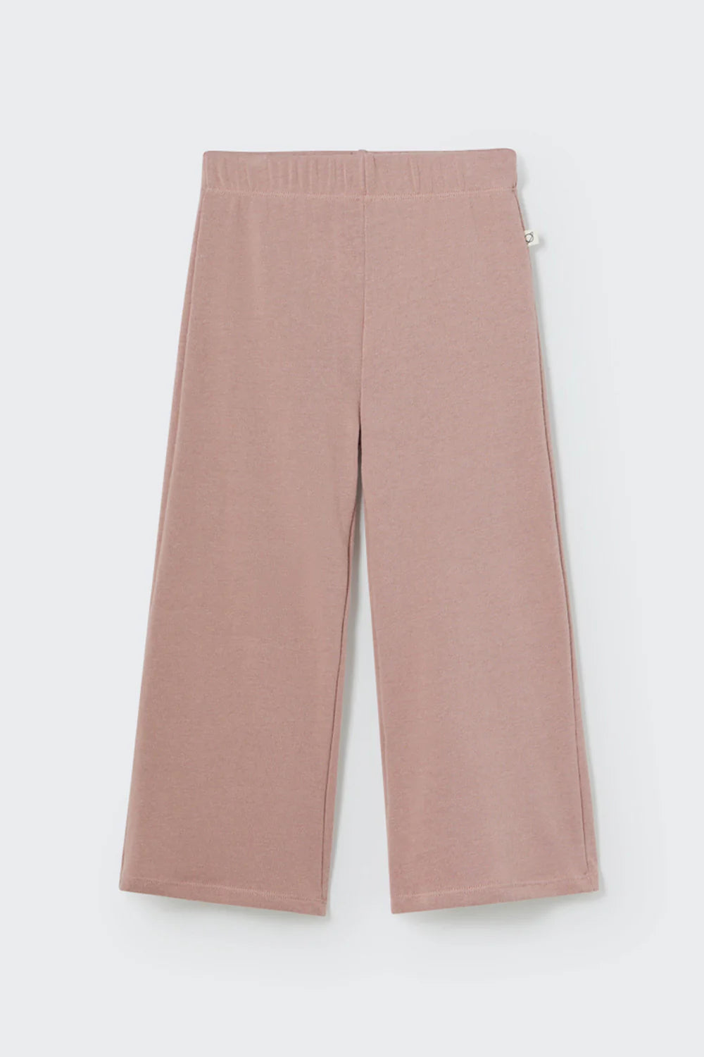 Soft Brushed Knit Wide Pants - Silver Pink