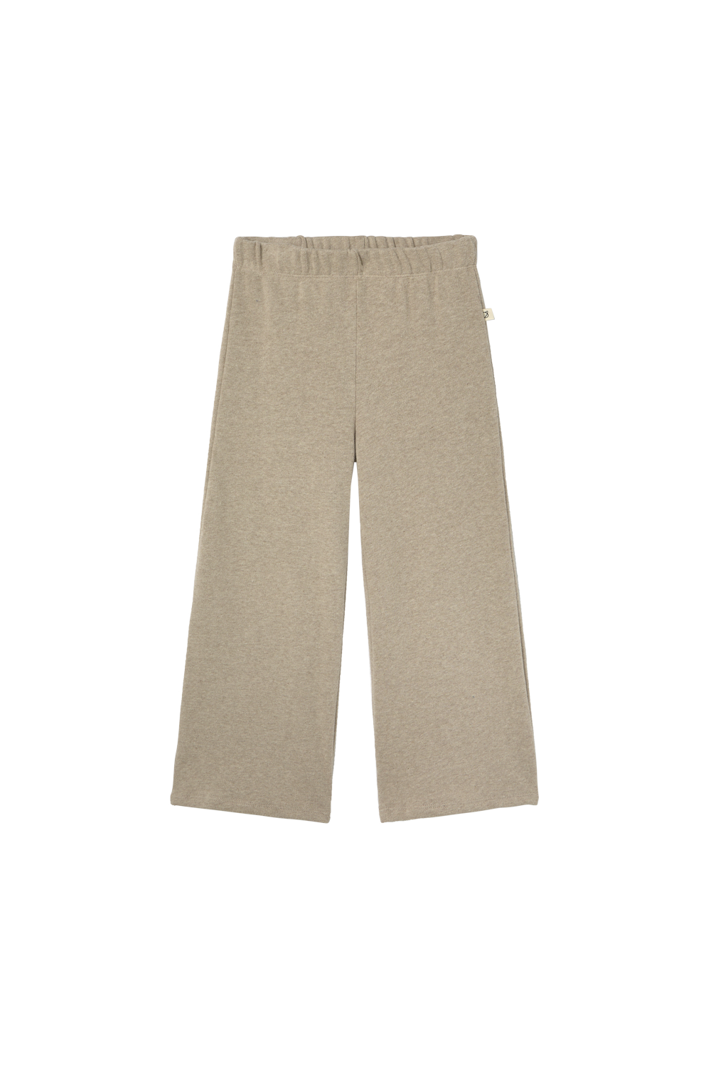Soft Brushed Knit Wide Pants - Stone