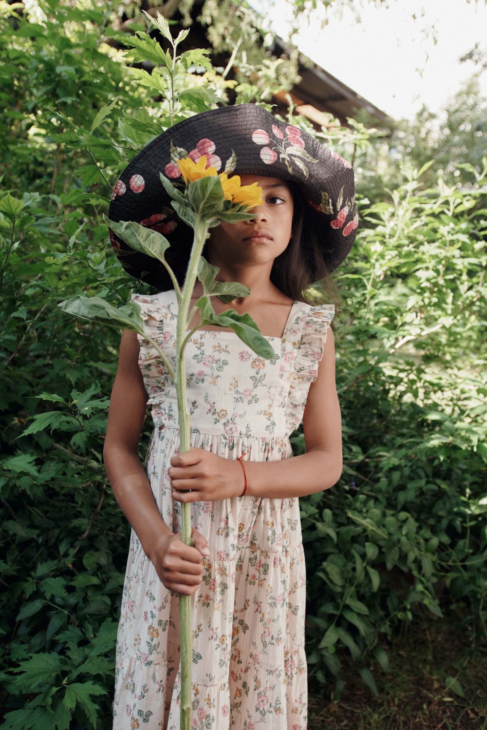 Rosier Printed Long Dress