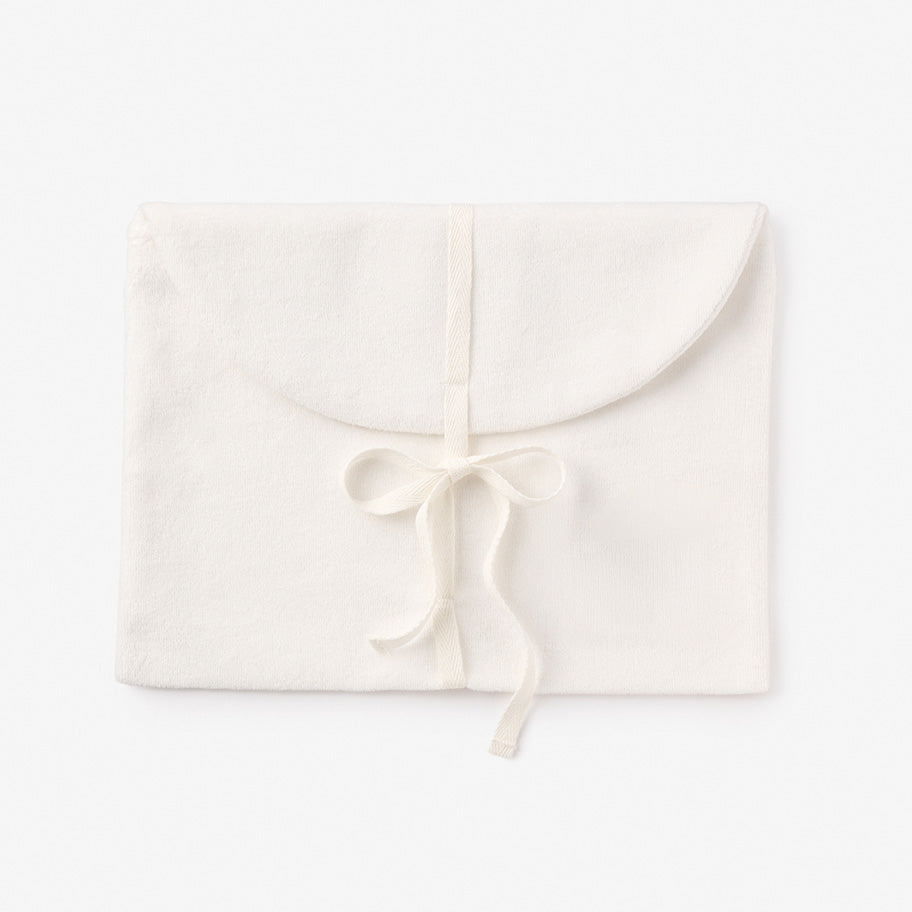 Whisper White Velour Envelope Bag Set