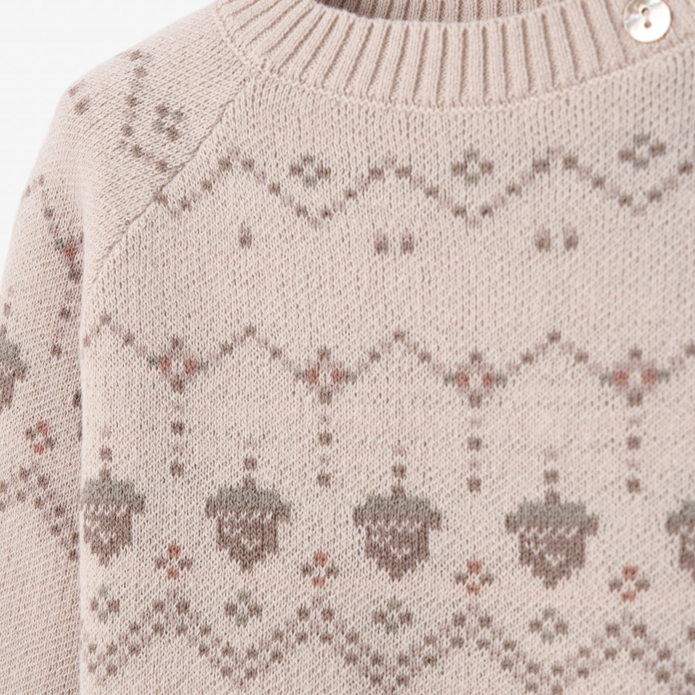 Acorn Fairisle 2 Pc Jumpsuit + Hat Set