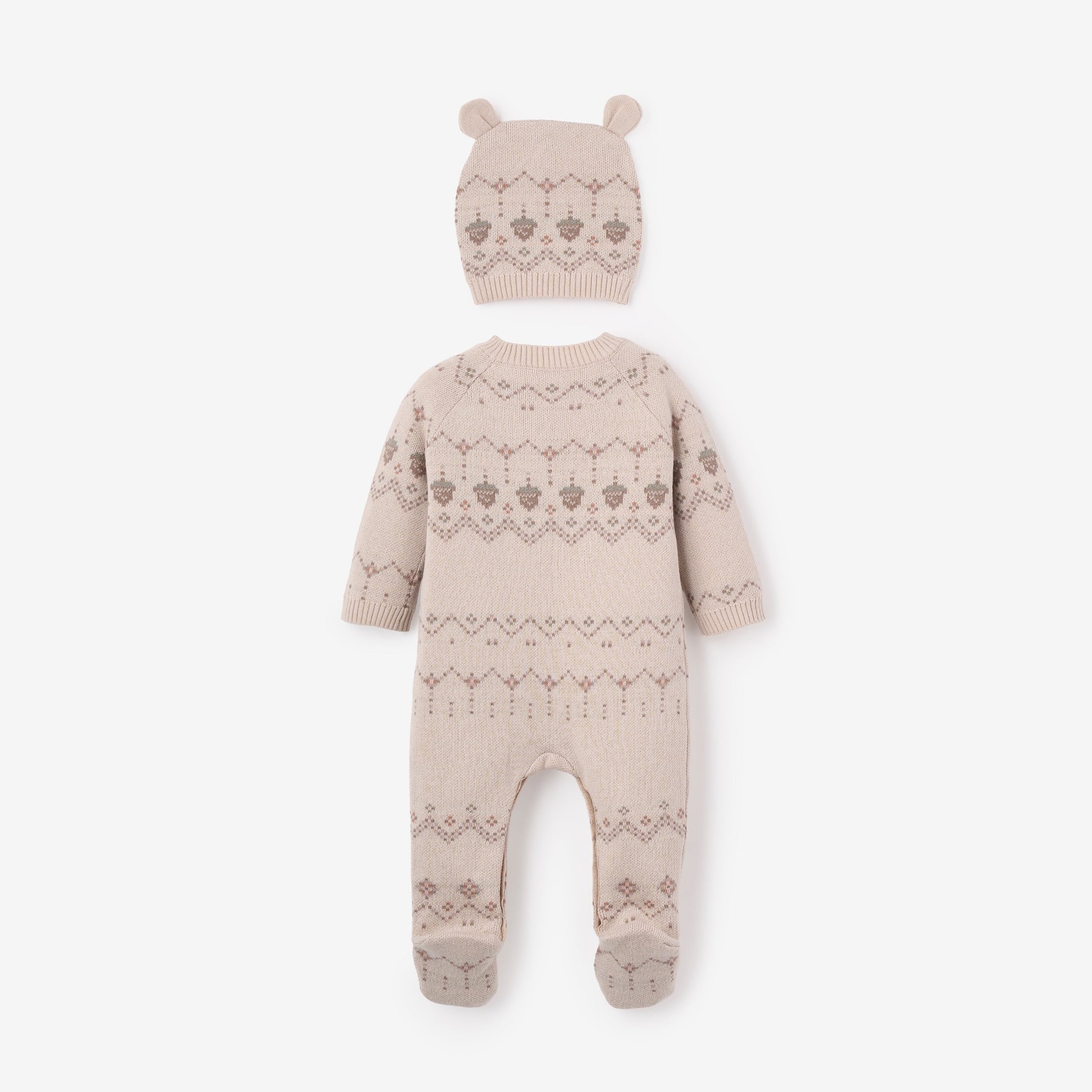 Acorn Fairisle 2 Pc Jumpsuit + Hat Set