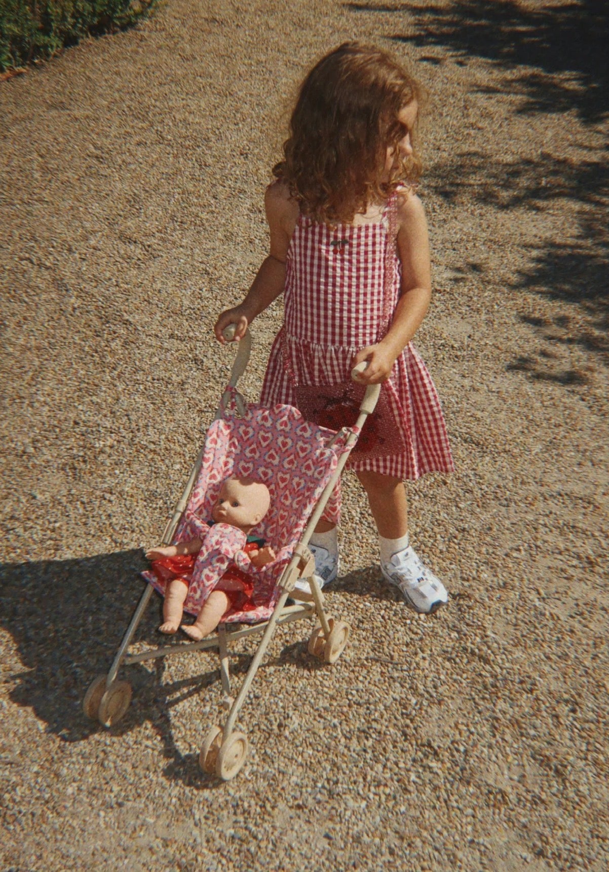 Isotta Dress GOTS - Raspberry Check