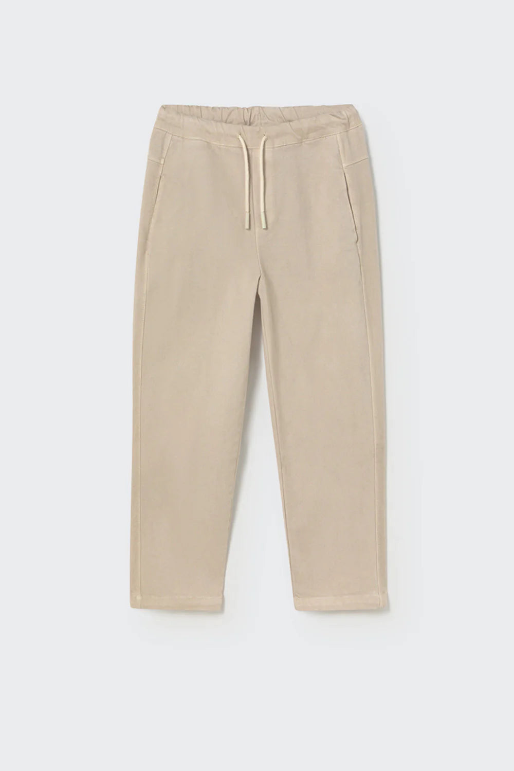 Cotton Peach Twill Pants - Stone