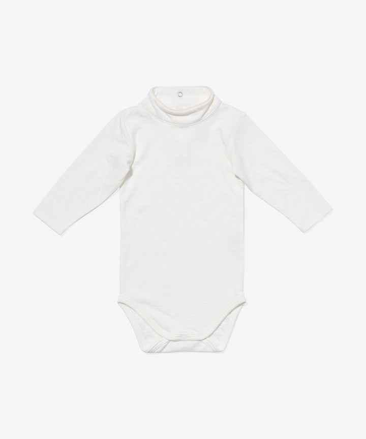 Frank T-Neck Onesie - Vanilla Piping