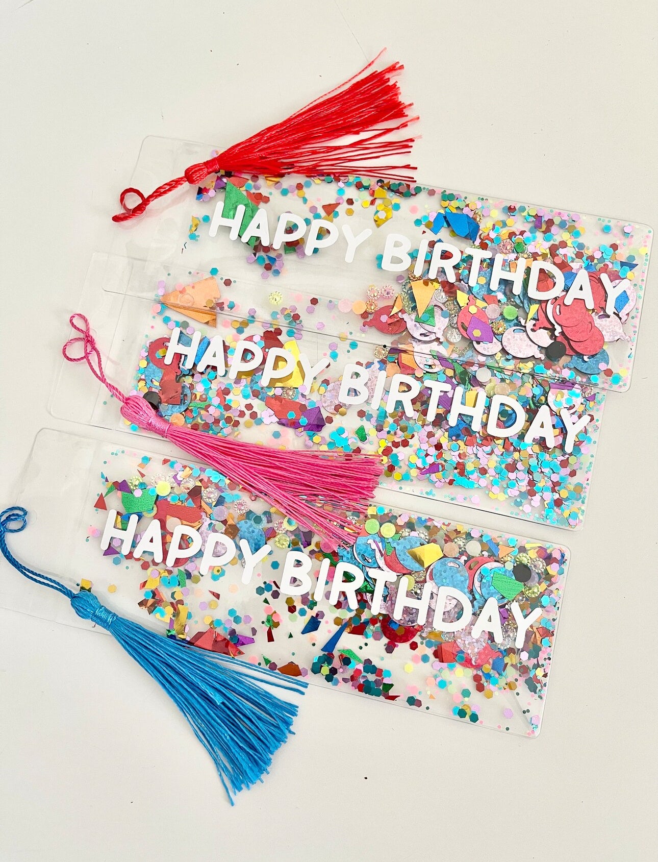 Birthday Shaker Bookmark