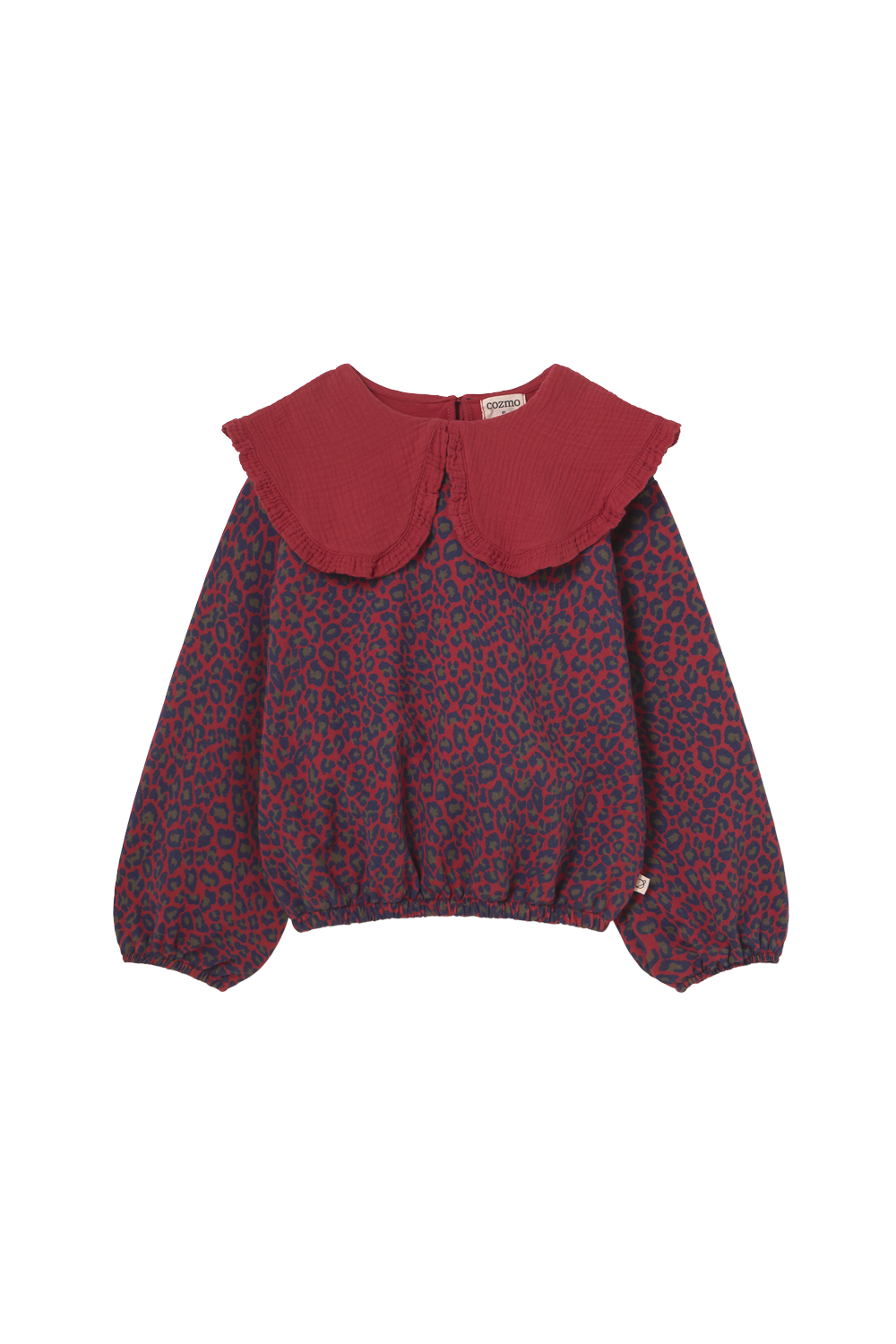 Animal Print Fleece Sweatshirt - Red Velvet