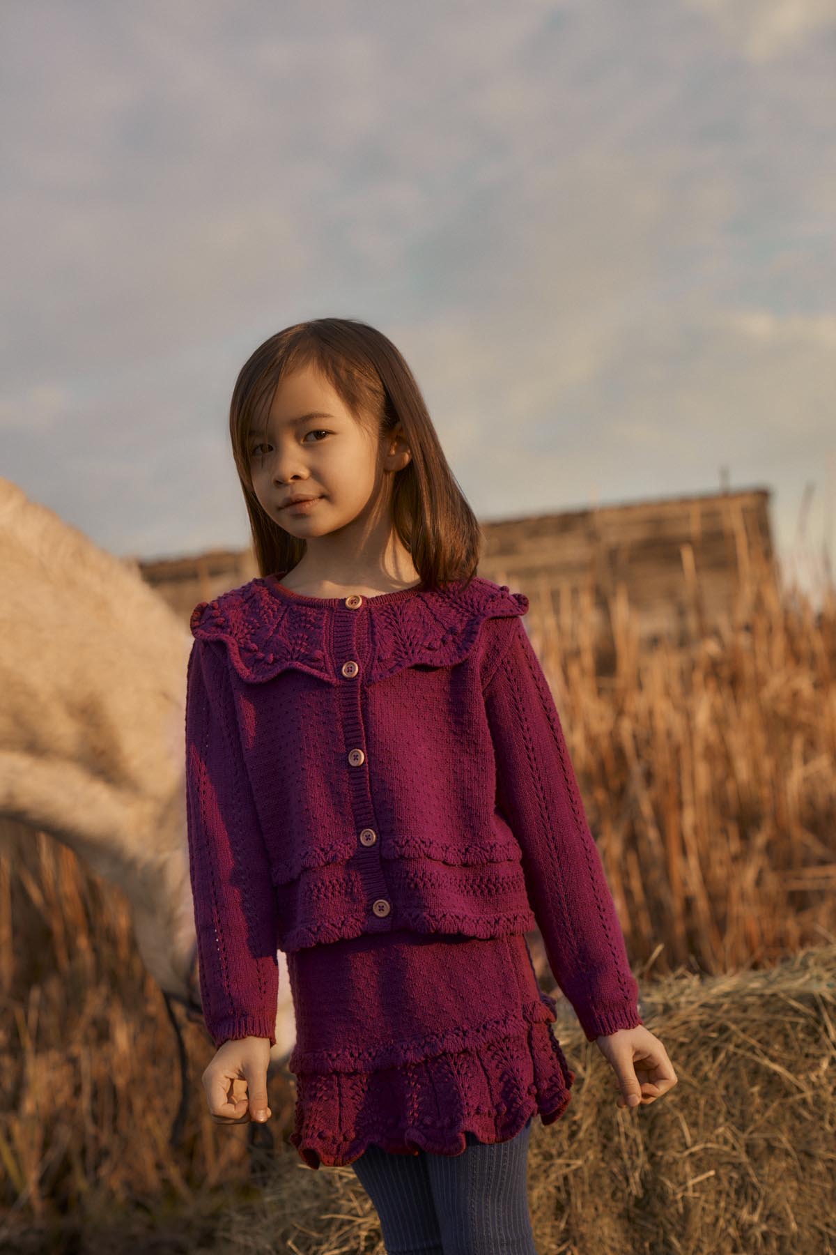 Josephina Cardigan - Beetroot