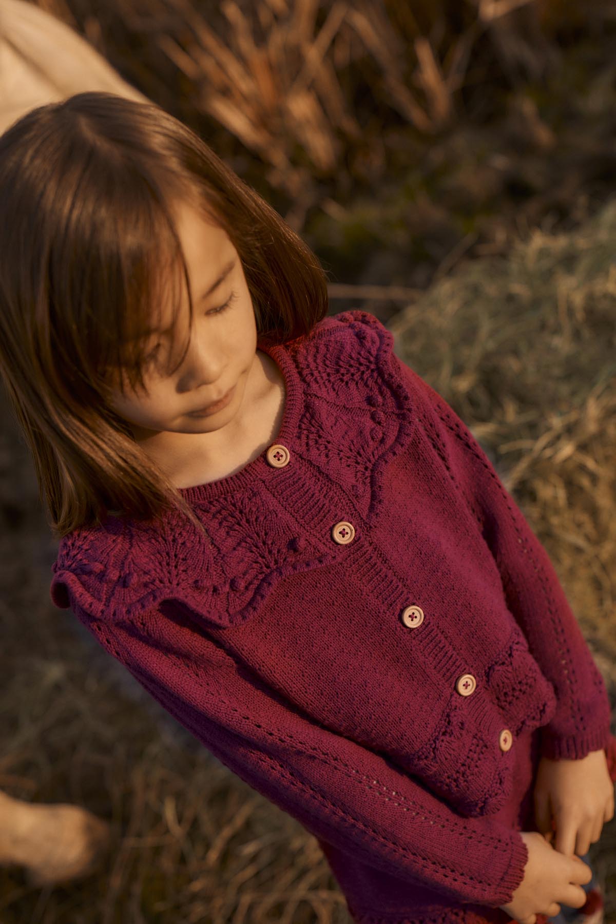 Josephina Cardigan - Beetroot