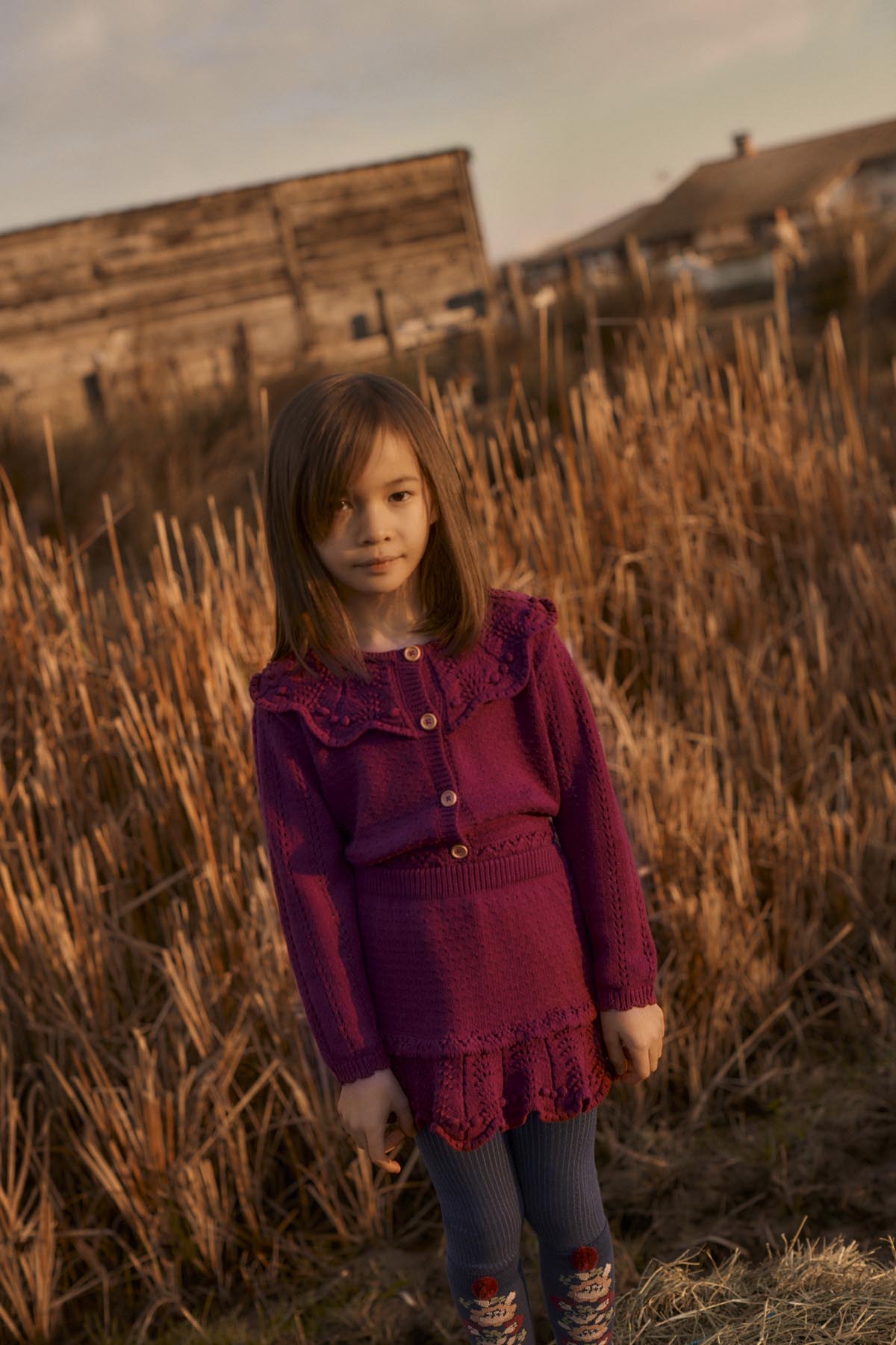 Josephina Cardigan - Beetroot